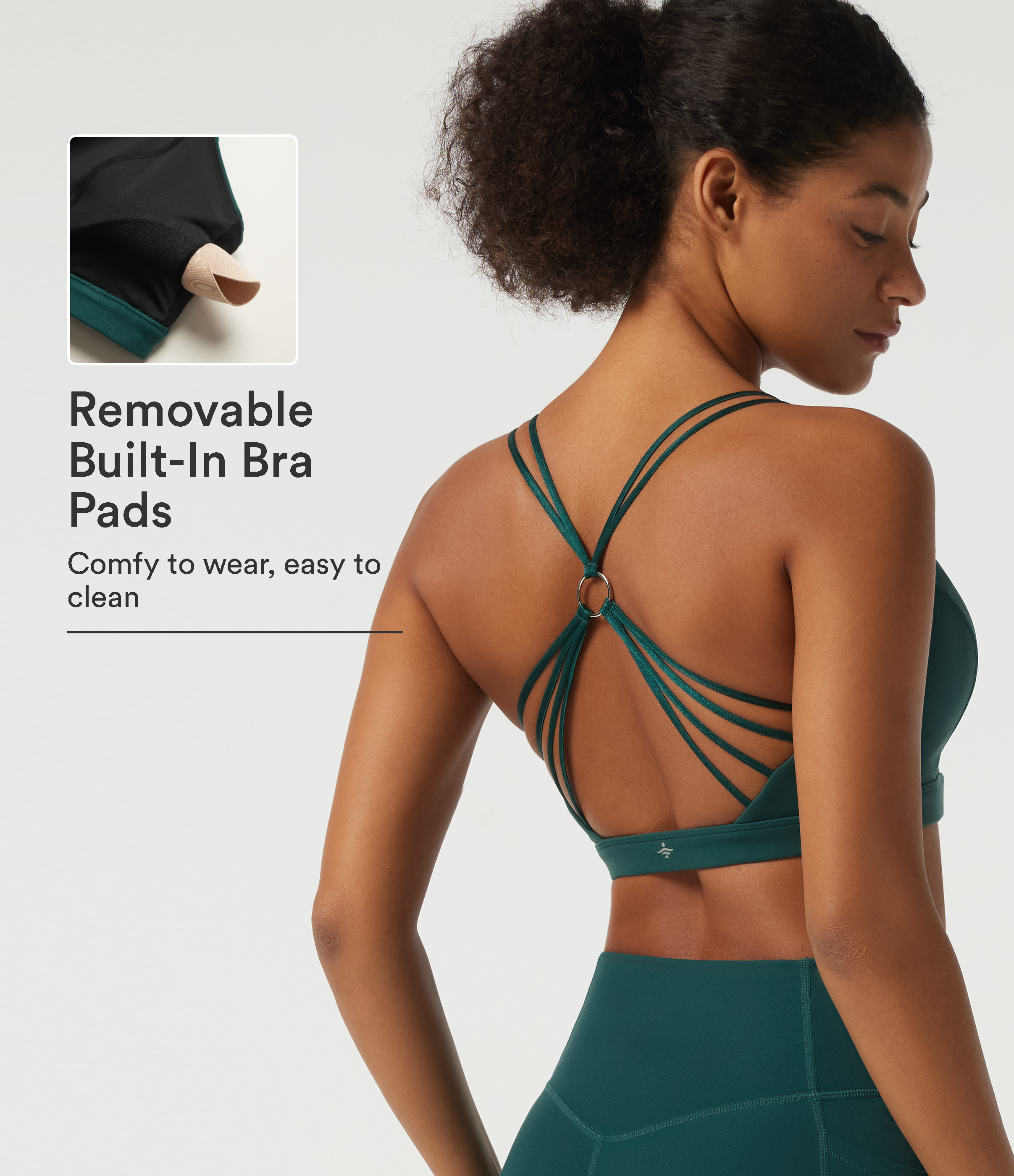 Halara UltraSculpt™ Low Support U Neck Built-in Bra Crisscross Yoga Sports Bra