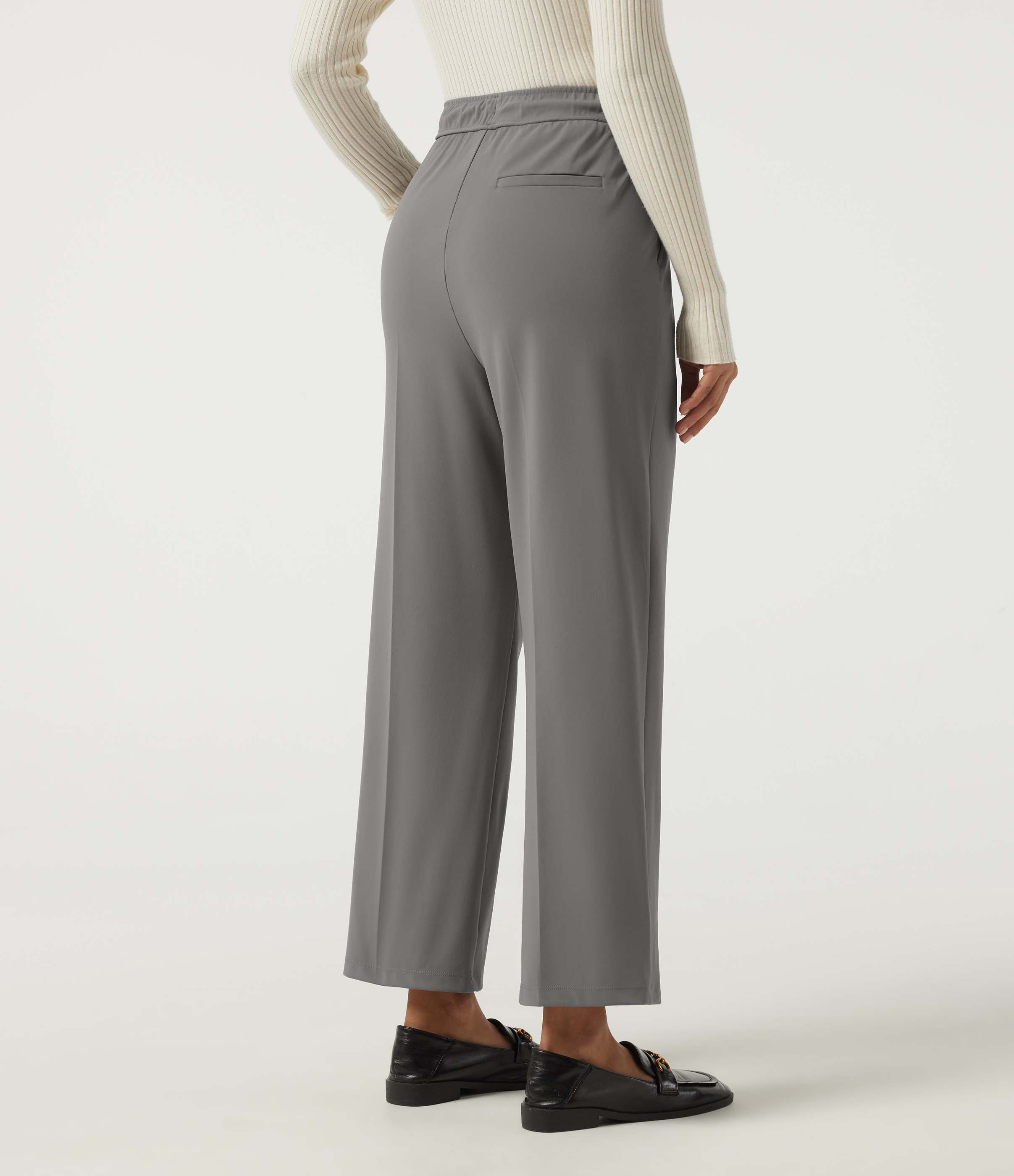 Silent Storm Halara Flex™ DayStretch High Waisted Drawstring Tapered Pleated Work Pants with Pockets / 2