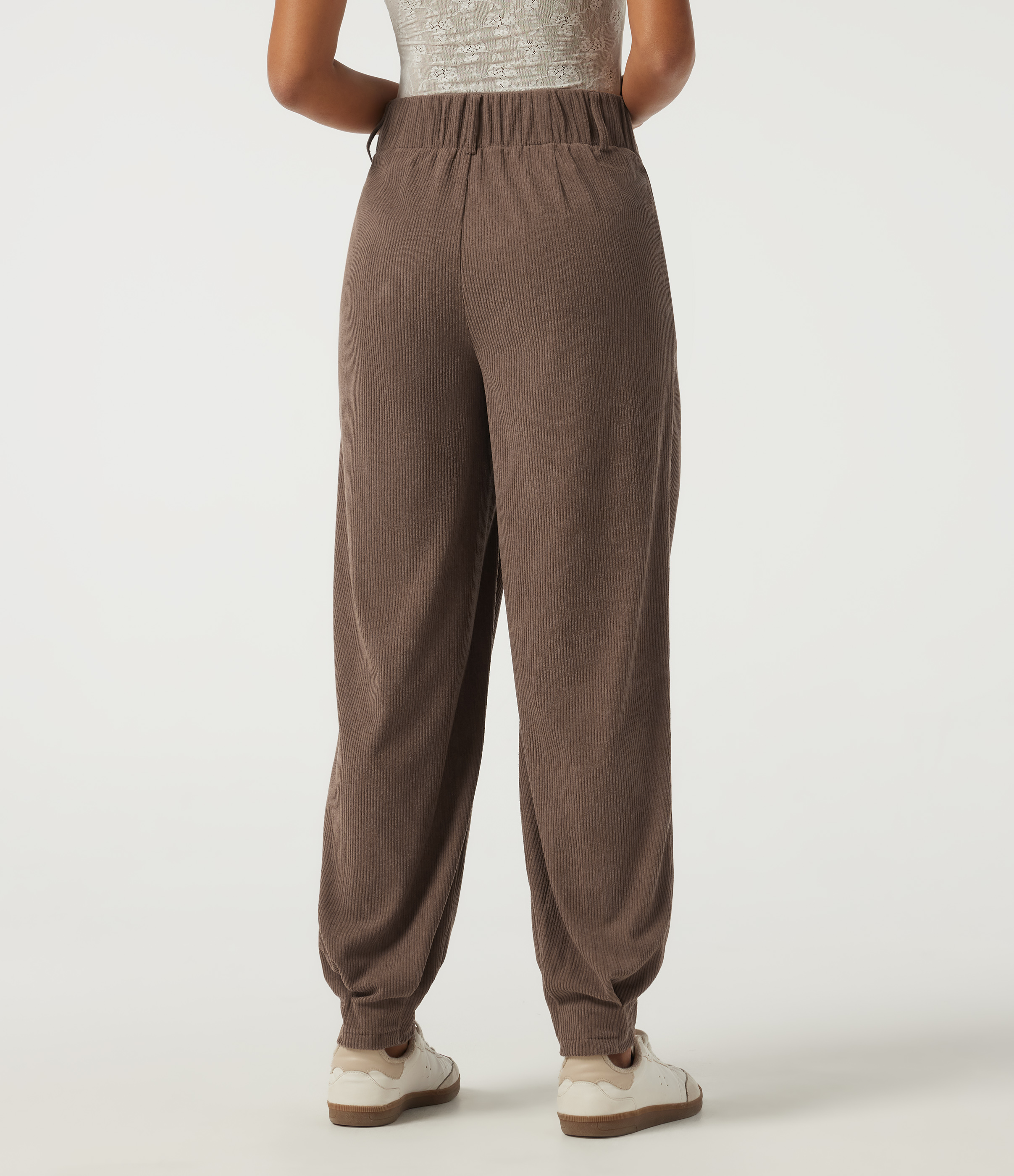 Acorn Lässige Cordhose mit hohem Bund und Seitentaschen / 2