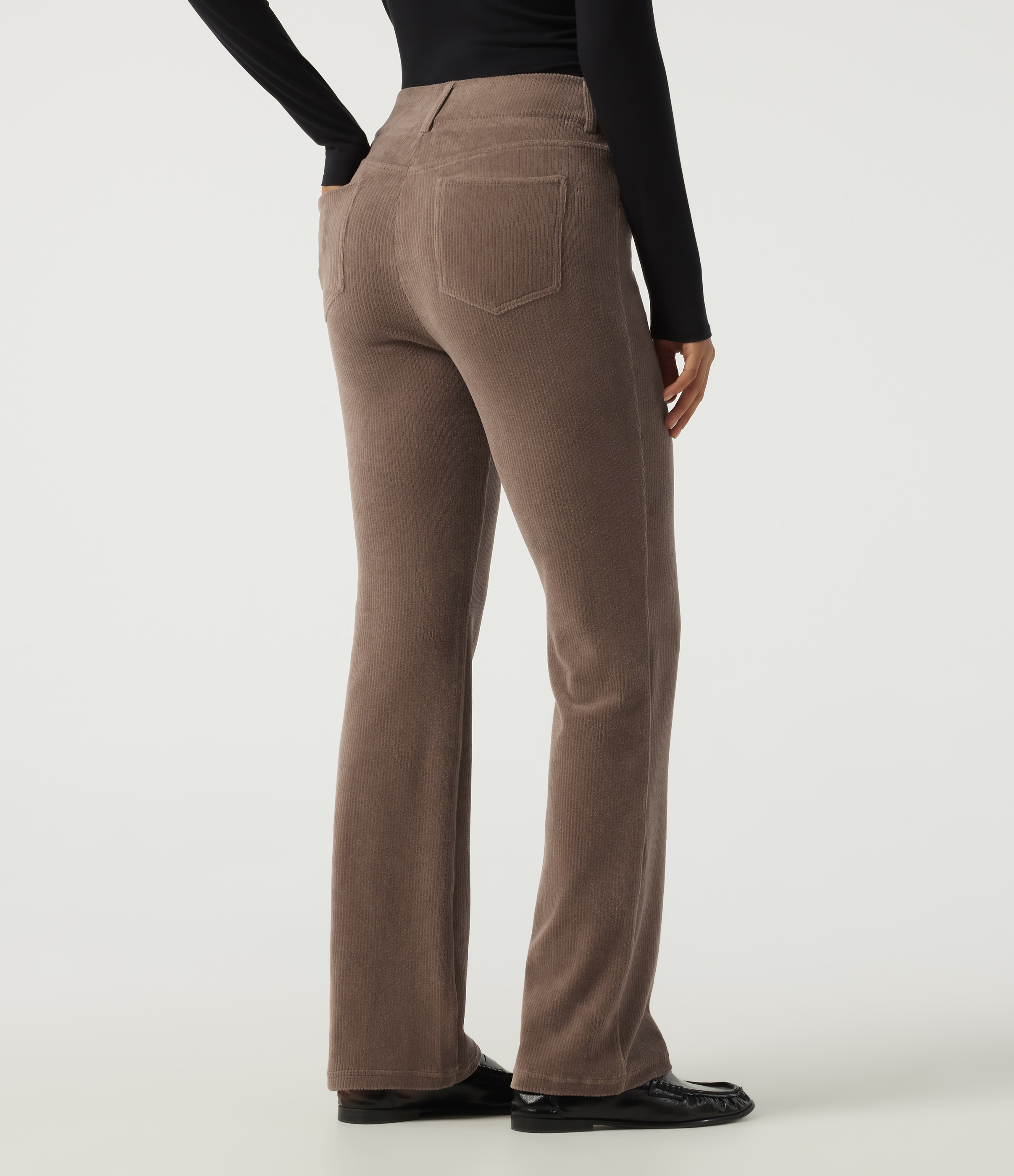 Acorn Pantalon bootcut en velours côtelé taille mi-haute avec poches / 2