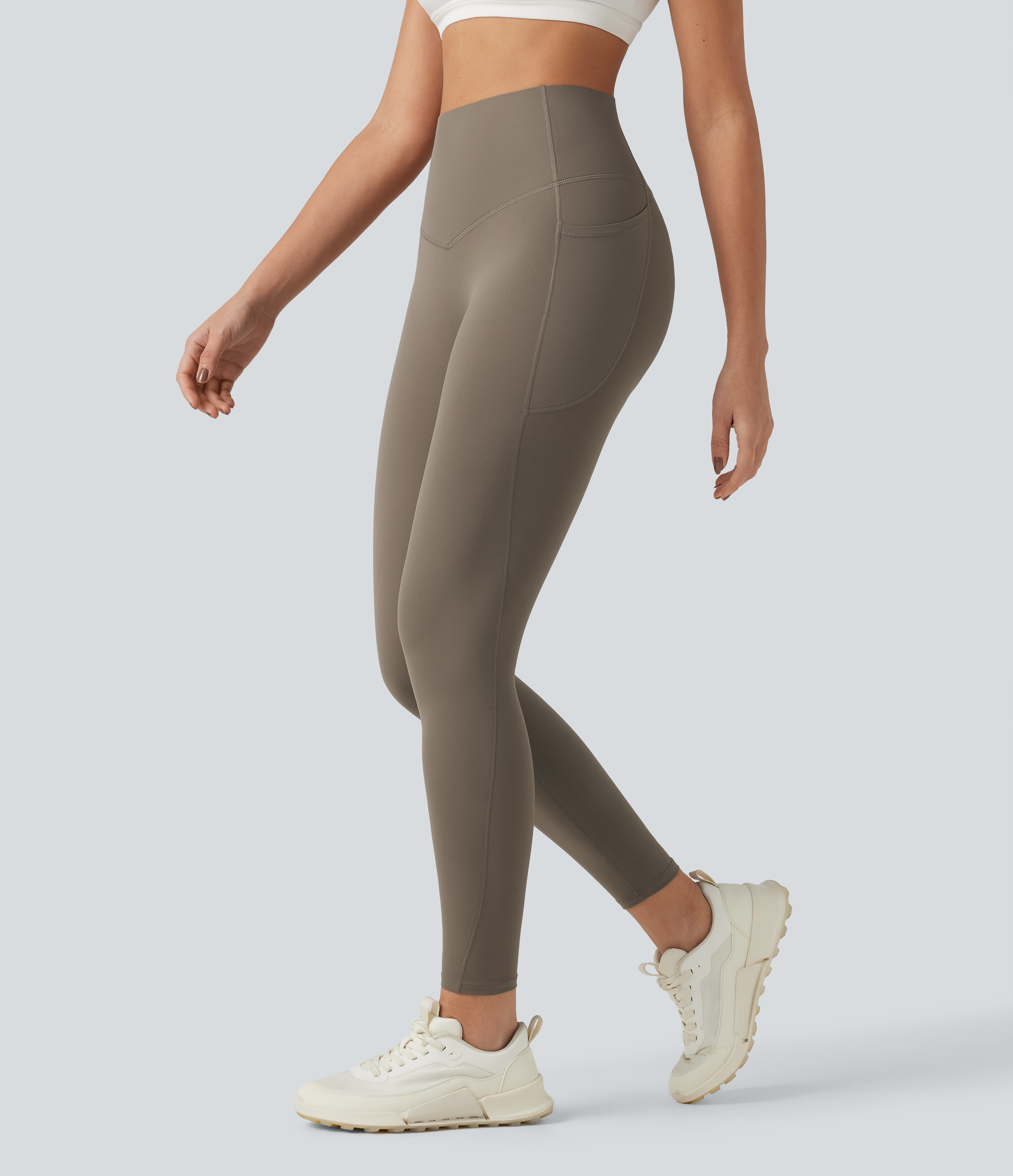Halara UltraSculpt™ - Formende Workout-Leggings mit hohem Bund, Seitentaschen und Bauchkontrolle