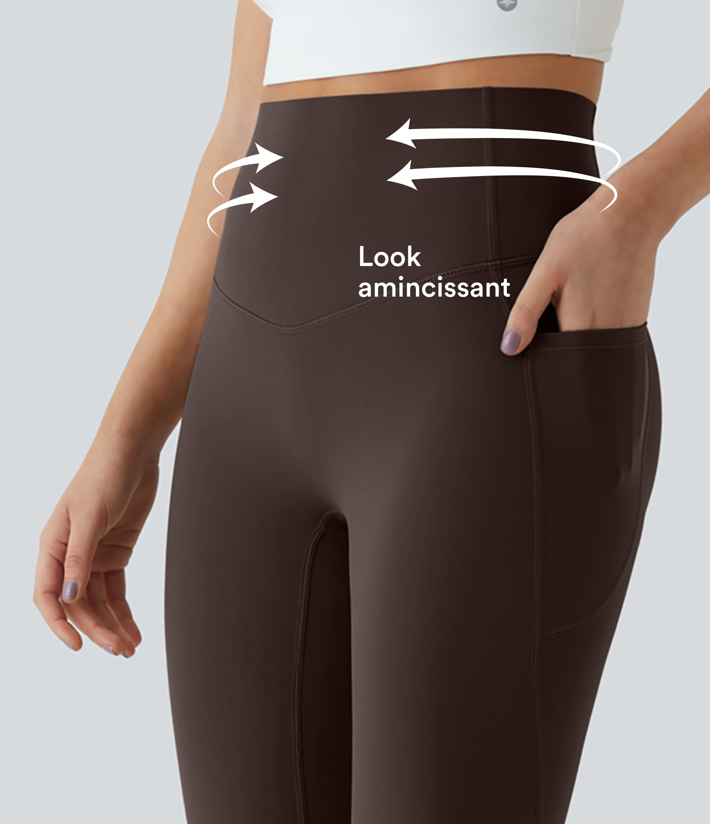 Hot Fudge Legging d'entraînement gainant taille haute avec poches Halara UltraSculpt™ / 2