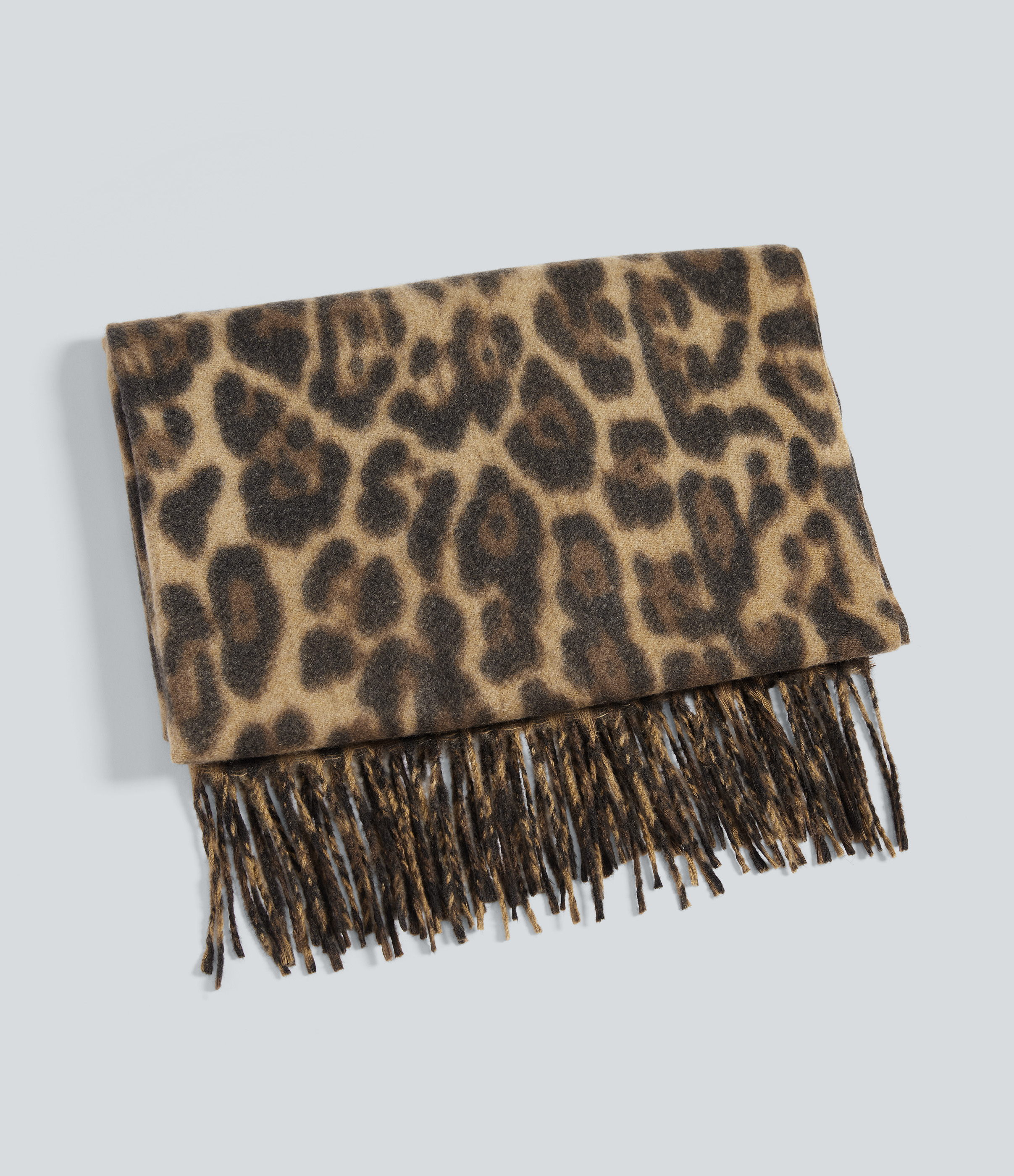 Gold Leopard Print Lässiger Schal mit Leopardenmuster / 2