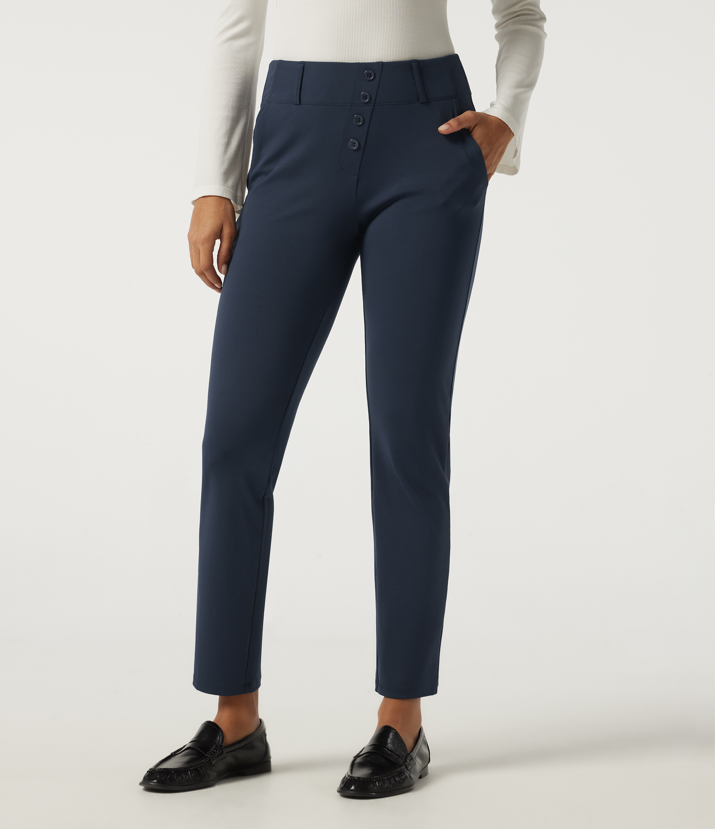 Halara DayStretch™ Mid Rise Skinny Casual Pants with Pockets