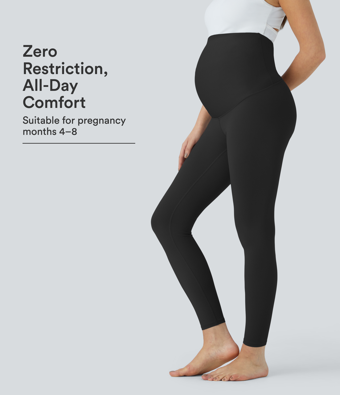 SoftlyZero™ Superhoch geschnittene Umstands-Yoga-Leggings (7/8)
