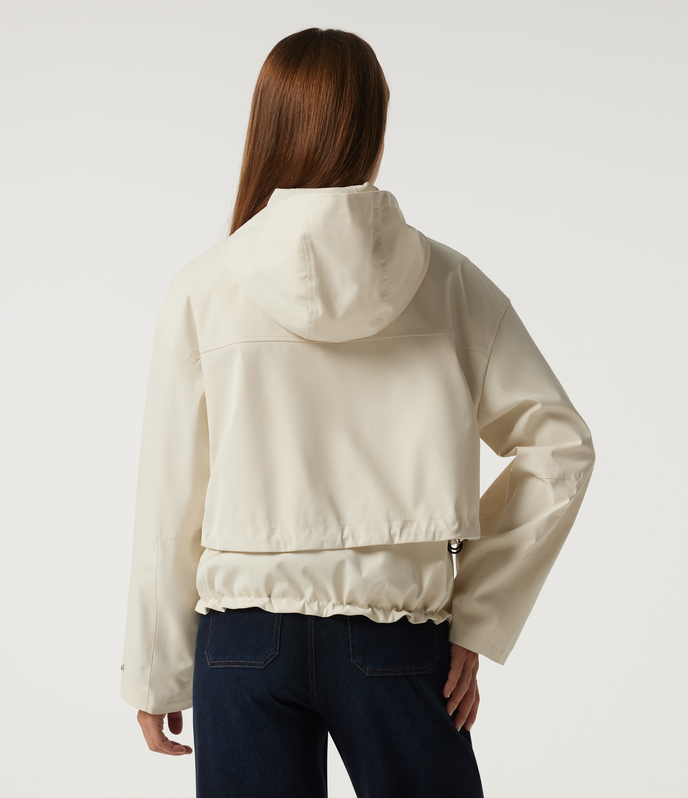 Pillowtalk - Light Beige Hooded Long Sleeve Casual Jacket with Pockets / 2