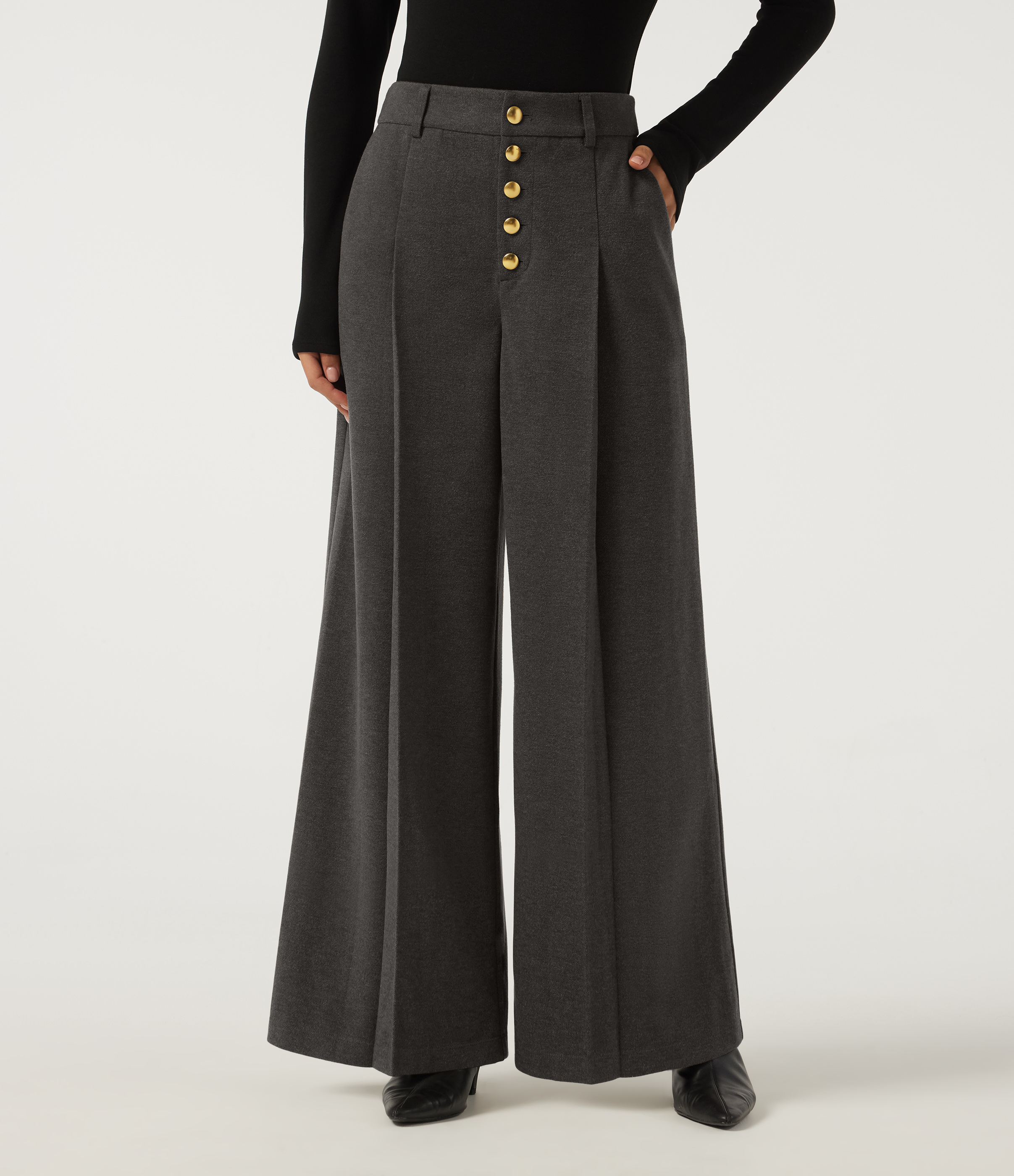 High Waisted Baggy Work Pants with Pockets