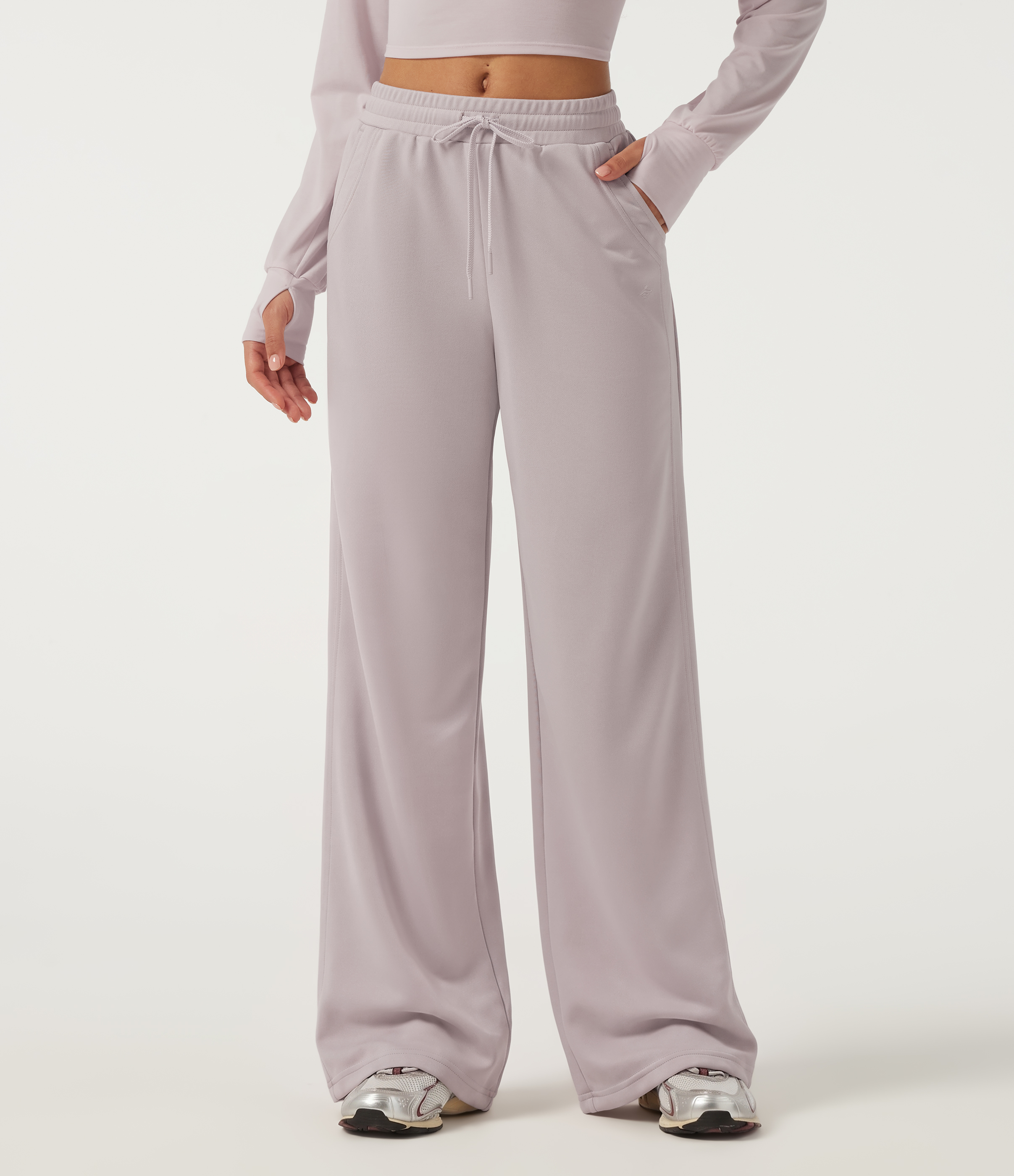 Low Rise Drawstring Wide Leg Casual Sweatpants with Pockets