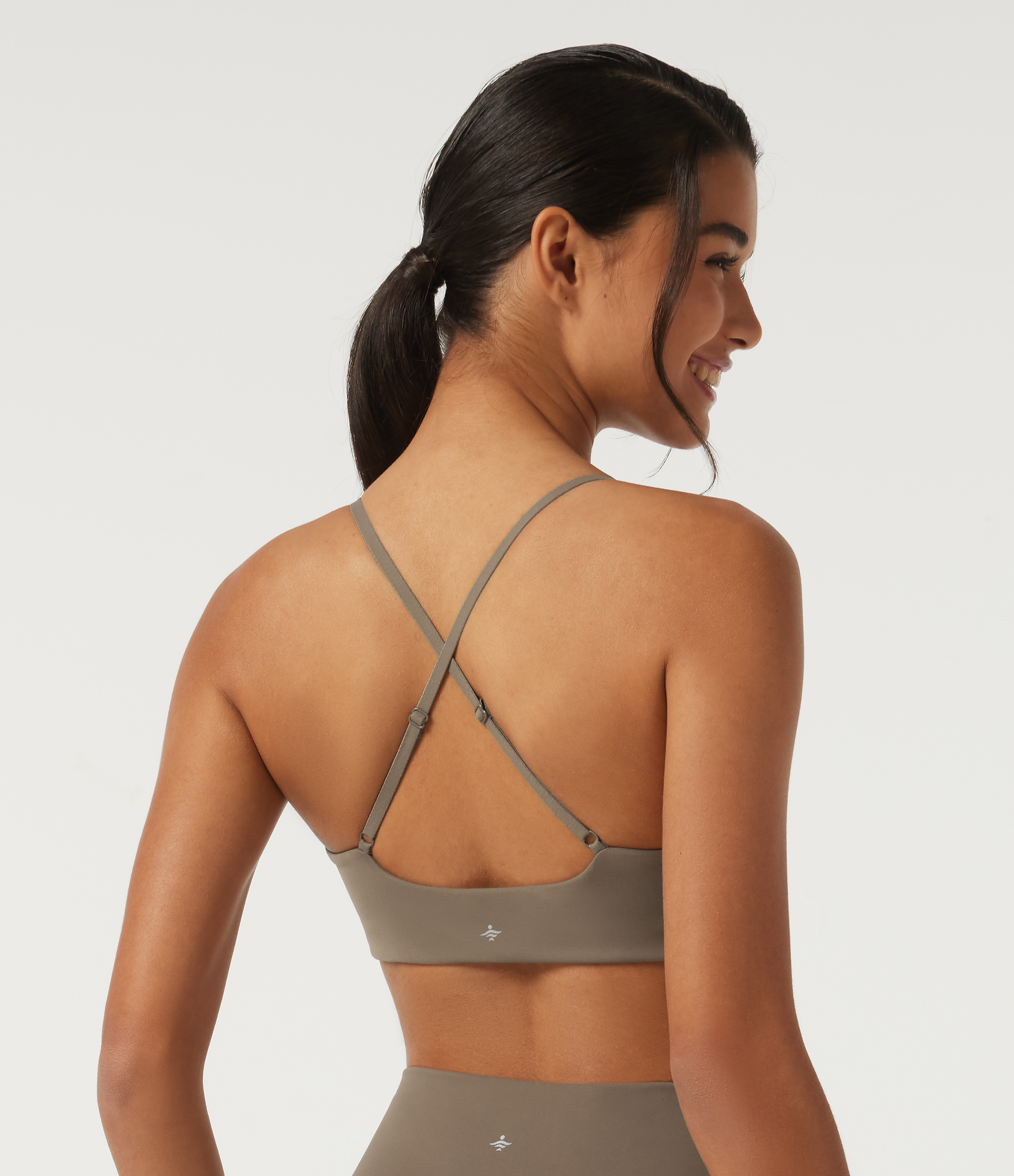 Halara UltraSculpt™ Square Neck Lace Up Yoga Sports Bra with Built-in Bra