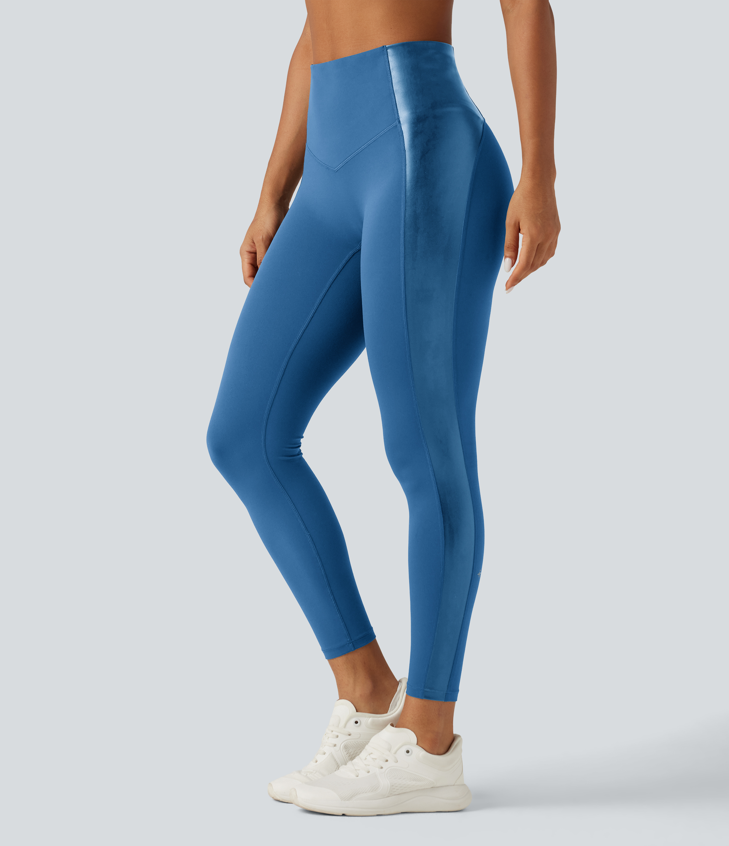Halara UltraSculpt™ High Waisted Stretchy PU Tummy Control Yoga Leggings with Pocket