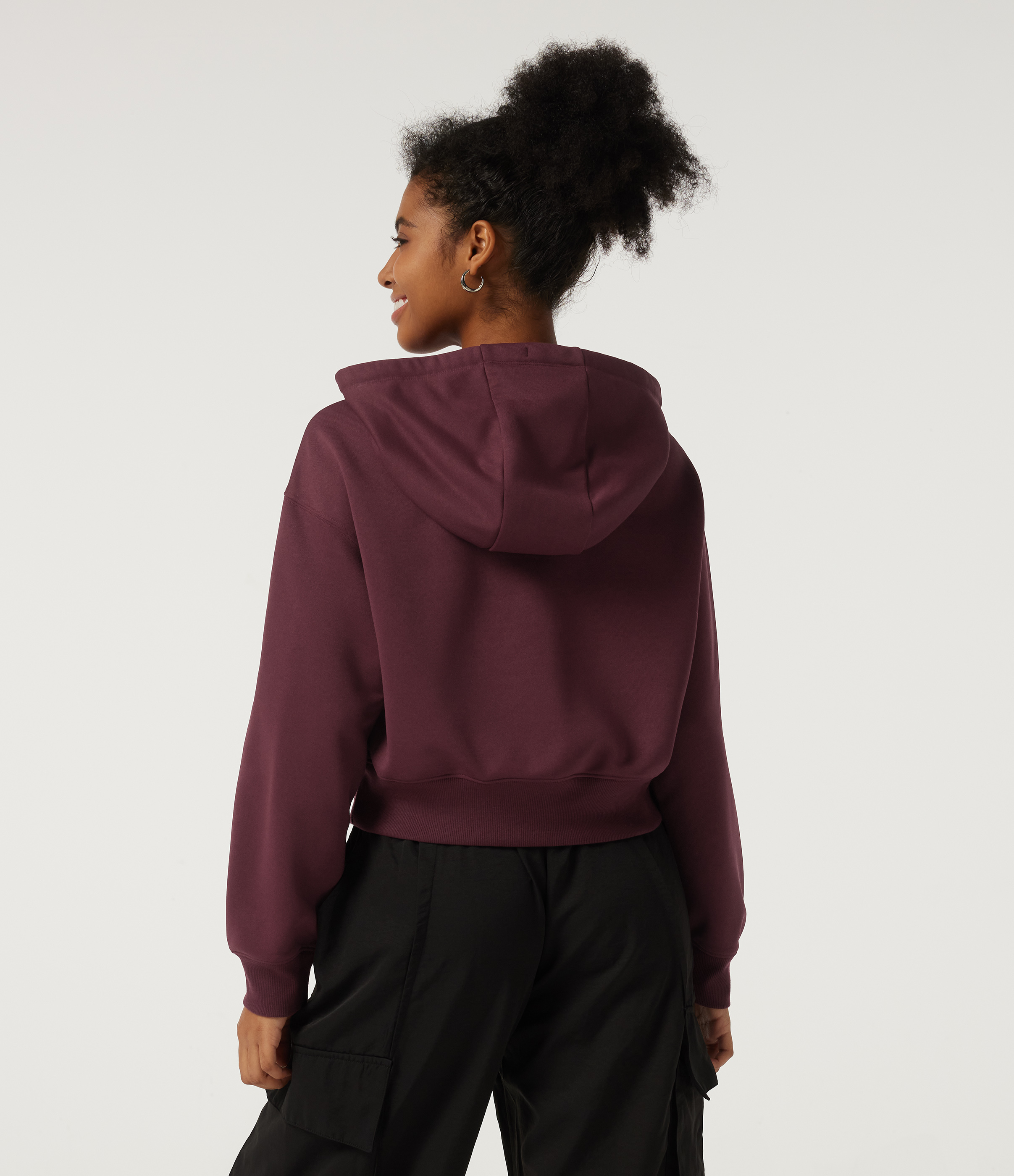 Chocolate Truffle Fleece-Yoga-Sweatshirt mit Kapuze und langen Ärmeln / 2