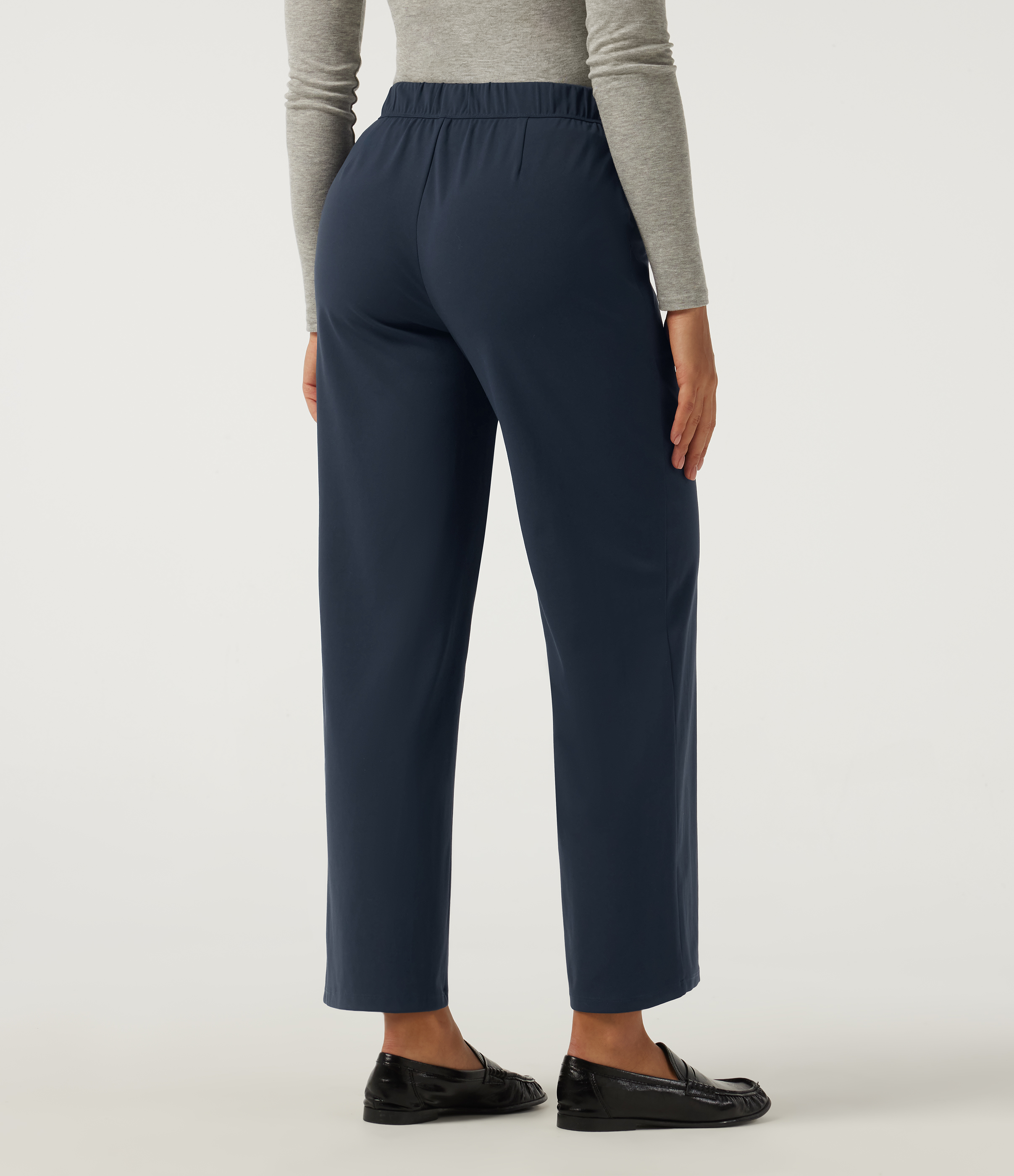 Midnight Blue Halara Flex™ DayStretch Mid Rise Tapered Work Pants with Pockets / 2