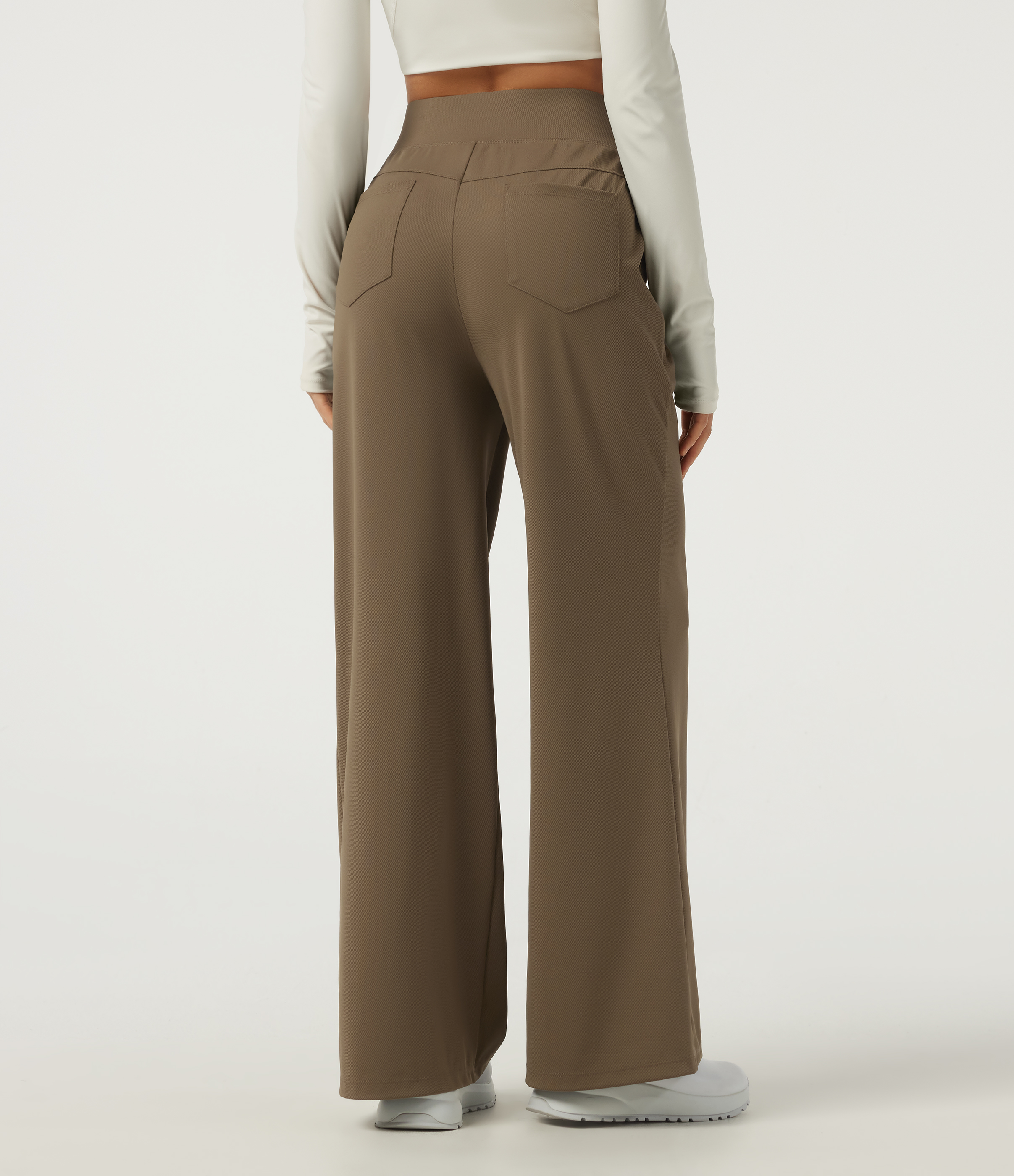 Shitake Pantalon de golf séchage rapide coupe large à taille haute croisée avec plis cousus et poches pour Tee avec protection solaire UPF40+ / 2
