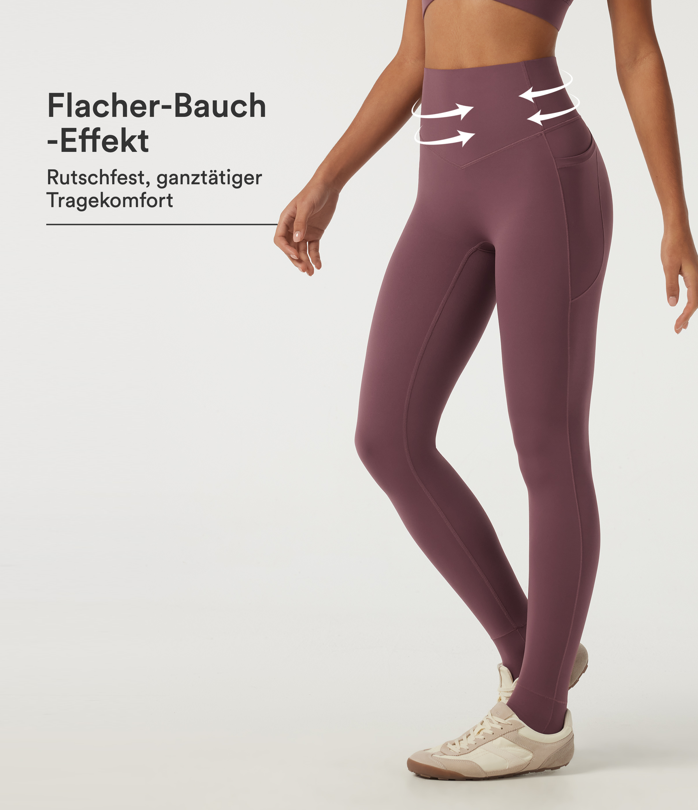 Halara UltraSculpt™ - Yoga-Leggings mit hohem Bund, Seitentaschen und Bauchkontrolle - skinny fit