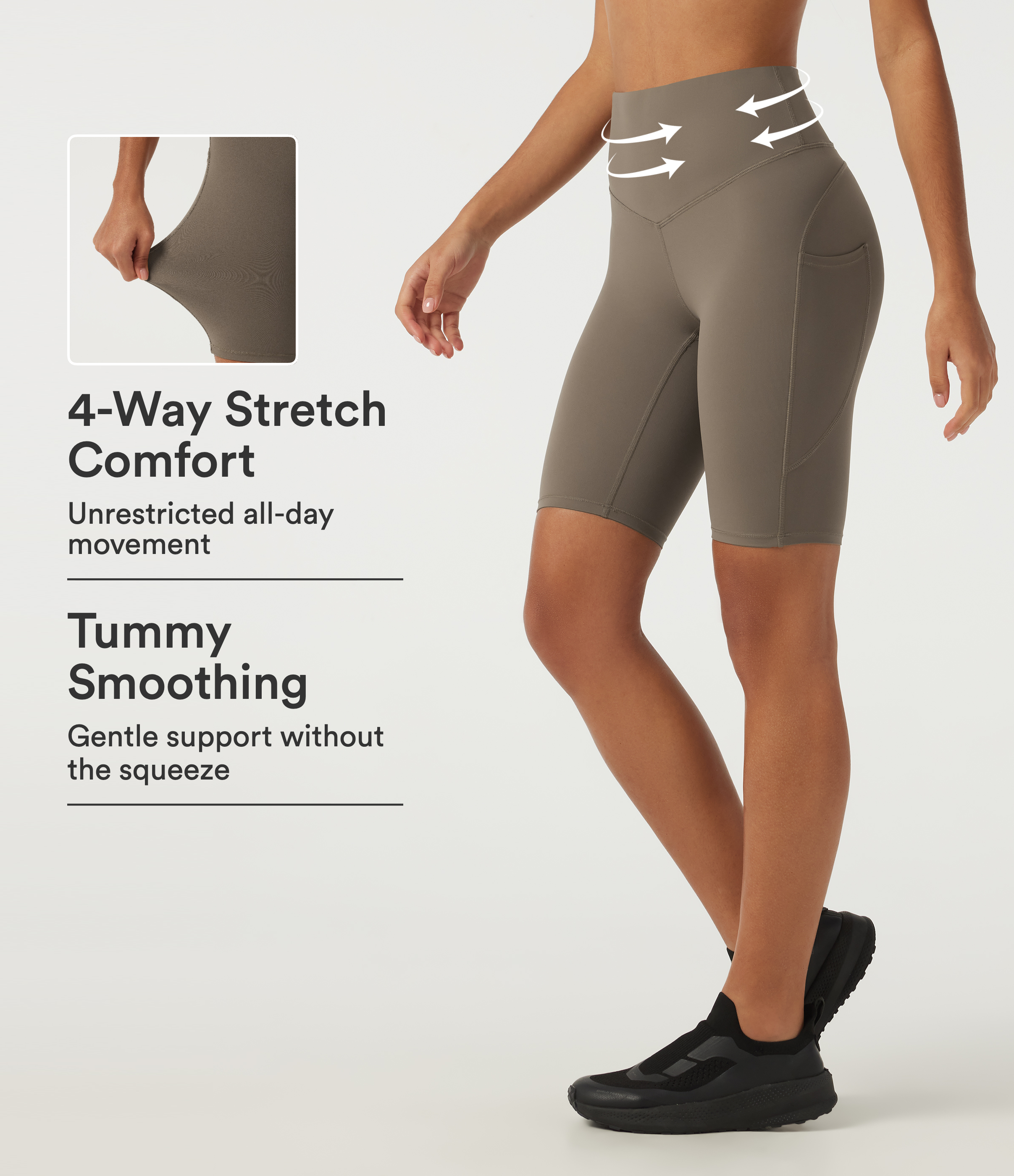 Halara UltraSculpt™ High Waisted Tummy Control Cycling Bikers 9" with Pockets