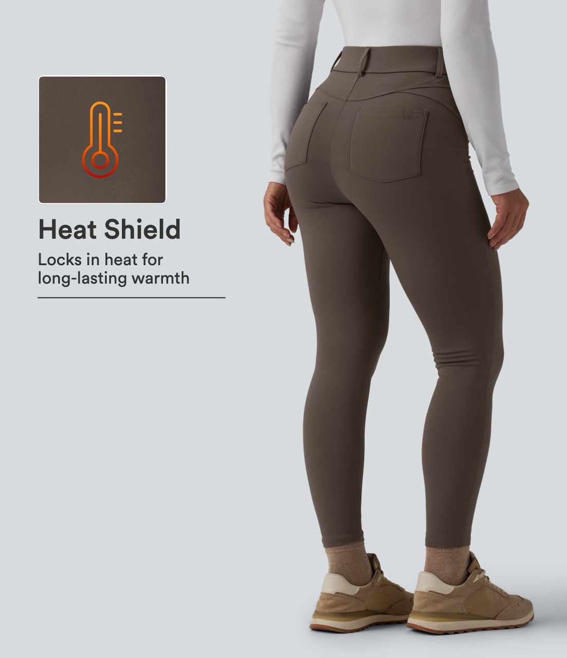 Softlyzero™ Plush – Lässige 7/8-Thermo-Skinny-Pants mit hohem Bund und Gesäßtaschen