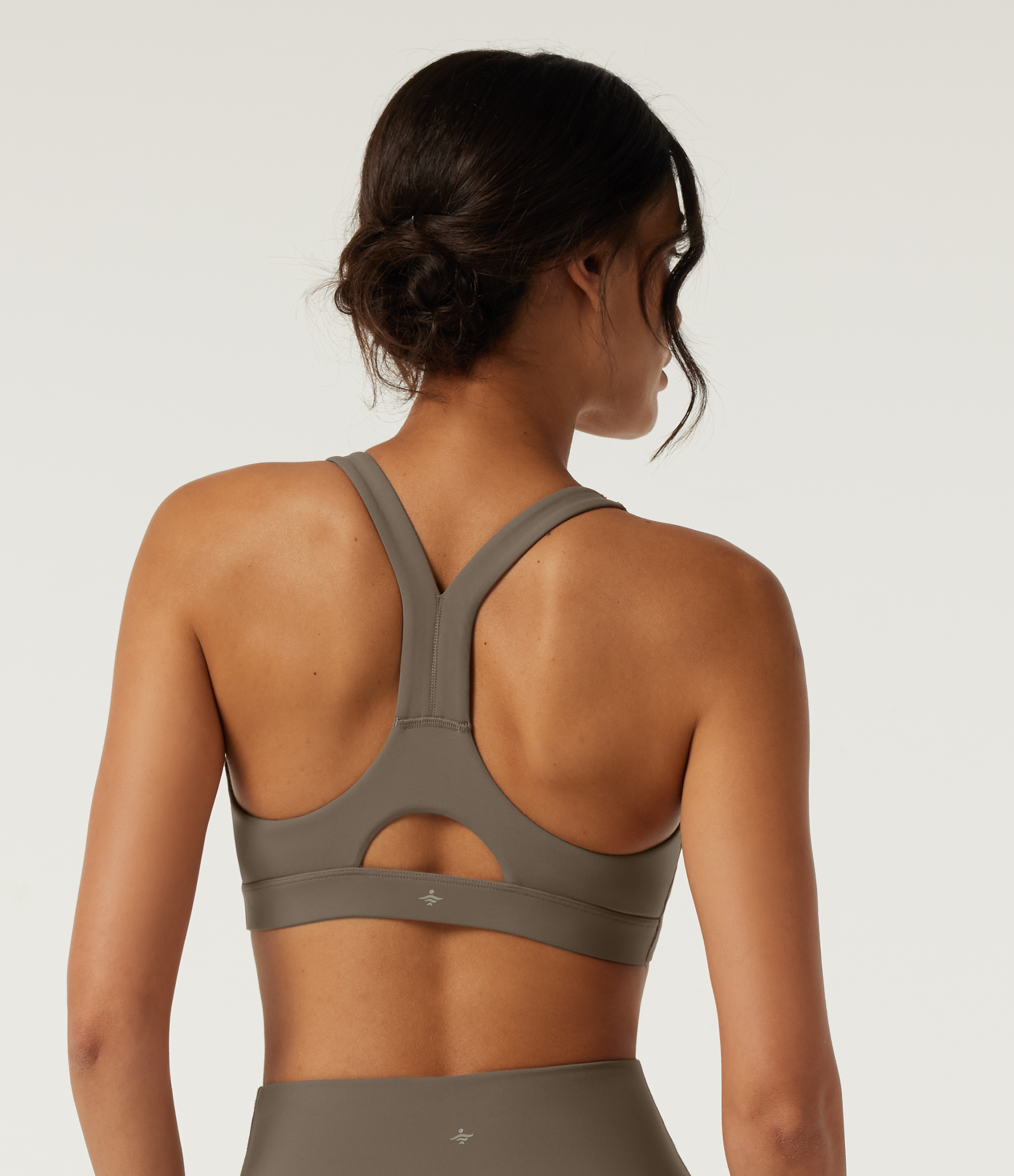 Dawn Brown Halara UltraSculpt™ - Yoga-Sport-BH mit V-Ausschnitt und Cut-Outs / 2