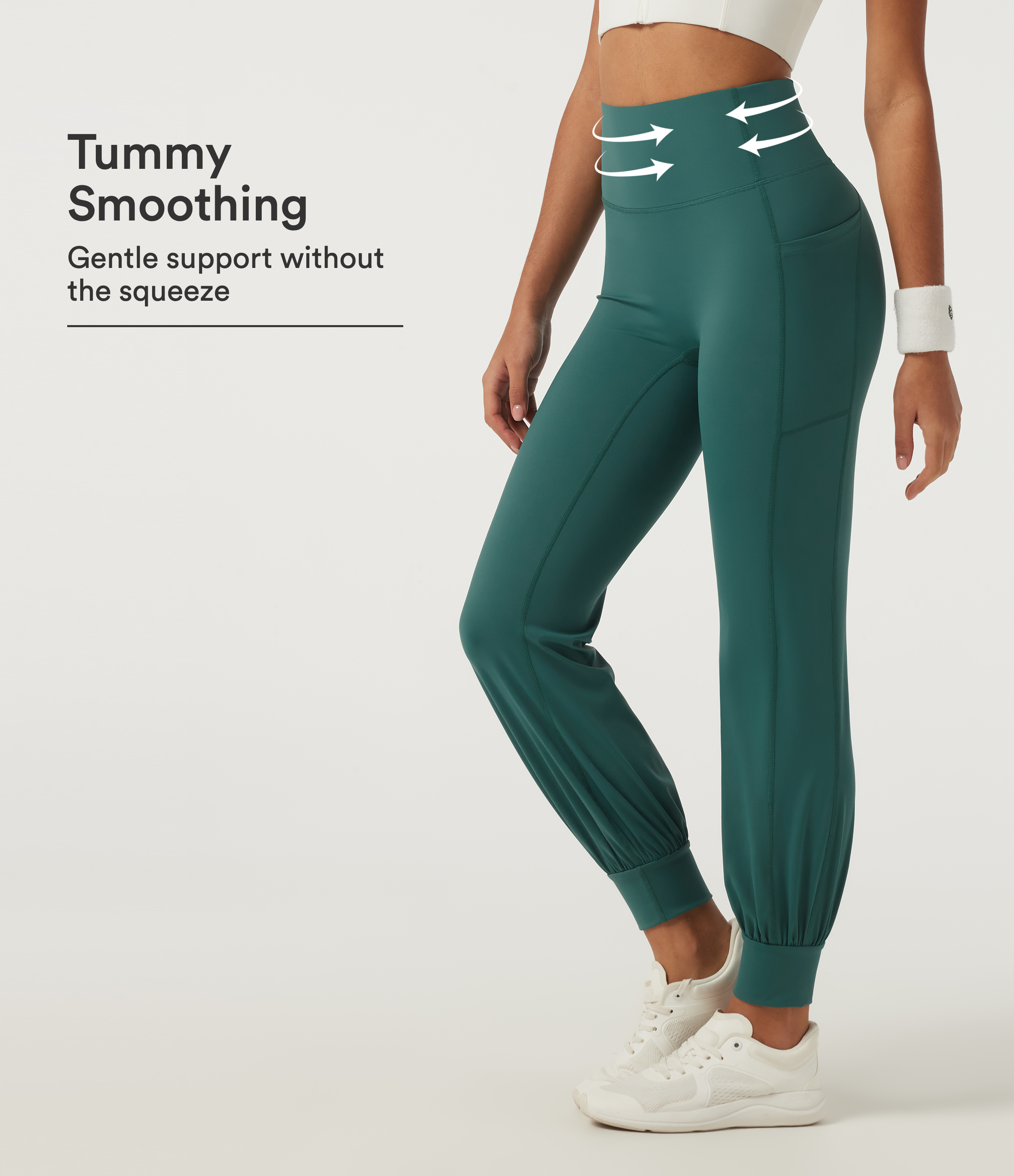 Speedwave™ Air — pantalon de running taille haute, effet gainant pour le ventre, séchage rapide, avec poches