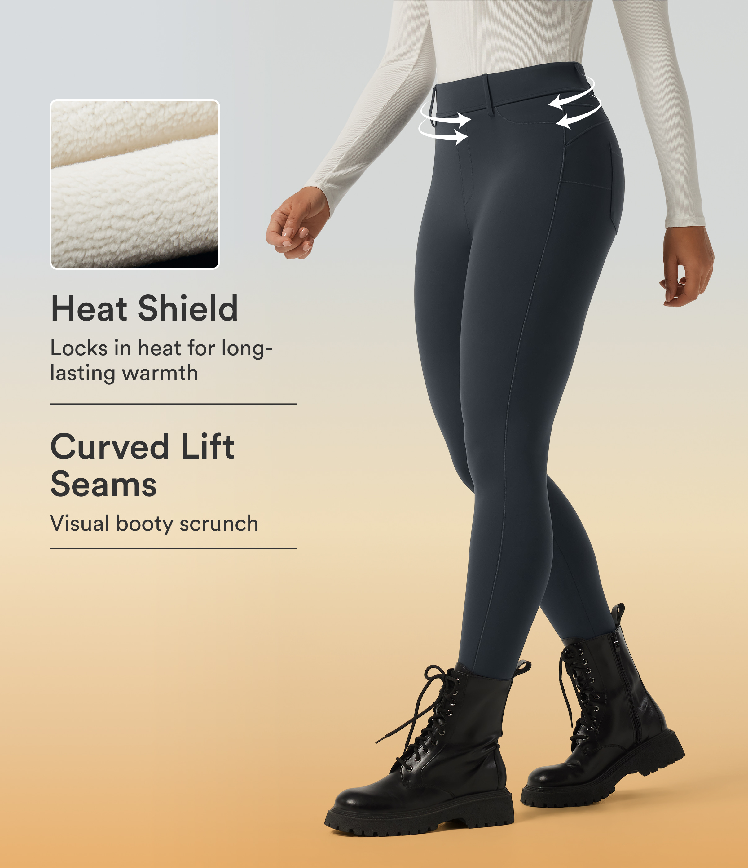 Halara UltraSculpt™ Extra Heat High Waisted Skinny Casual Leggings with Pockets