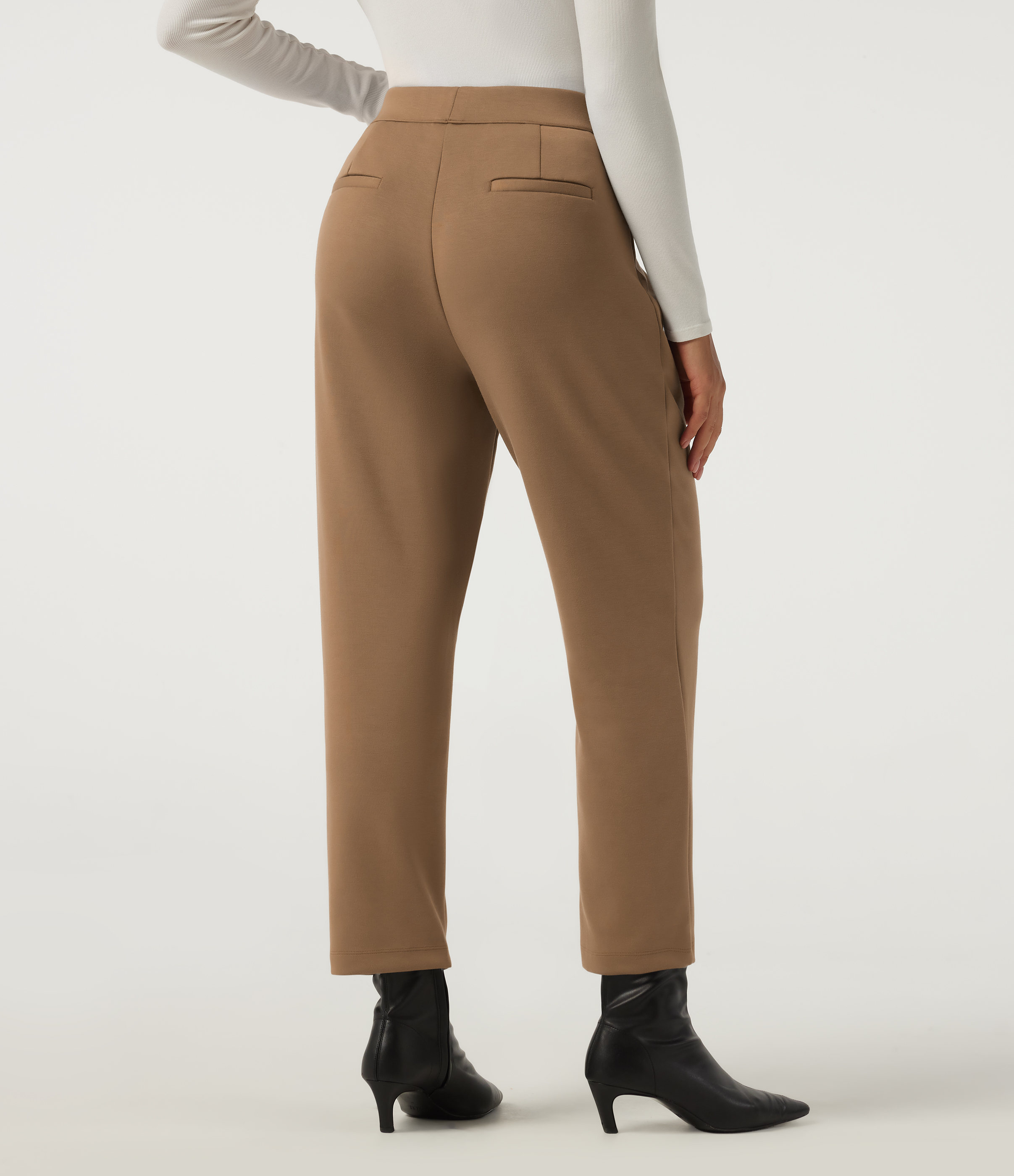 ochre brown Halara Flex™ High Waisted Tapered Work Pants with Pockets / 2