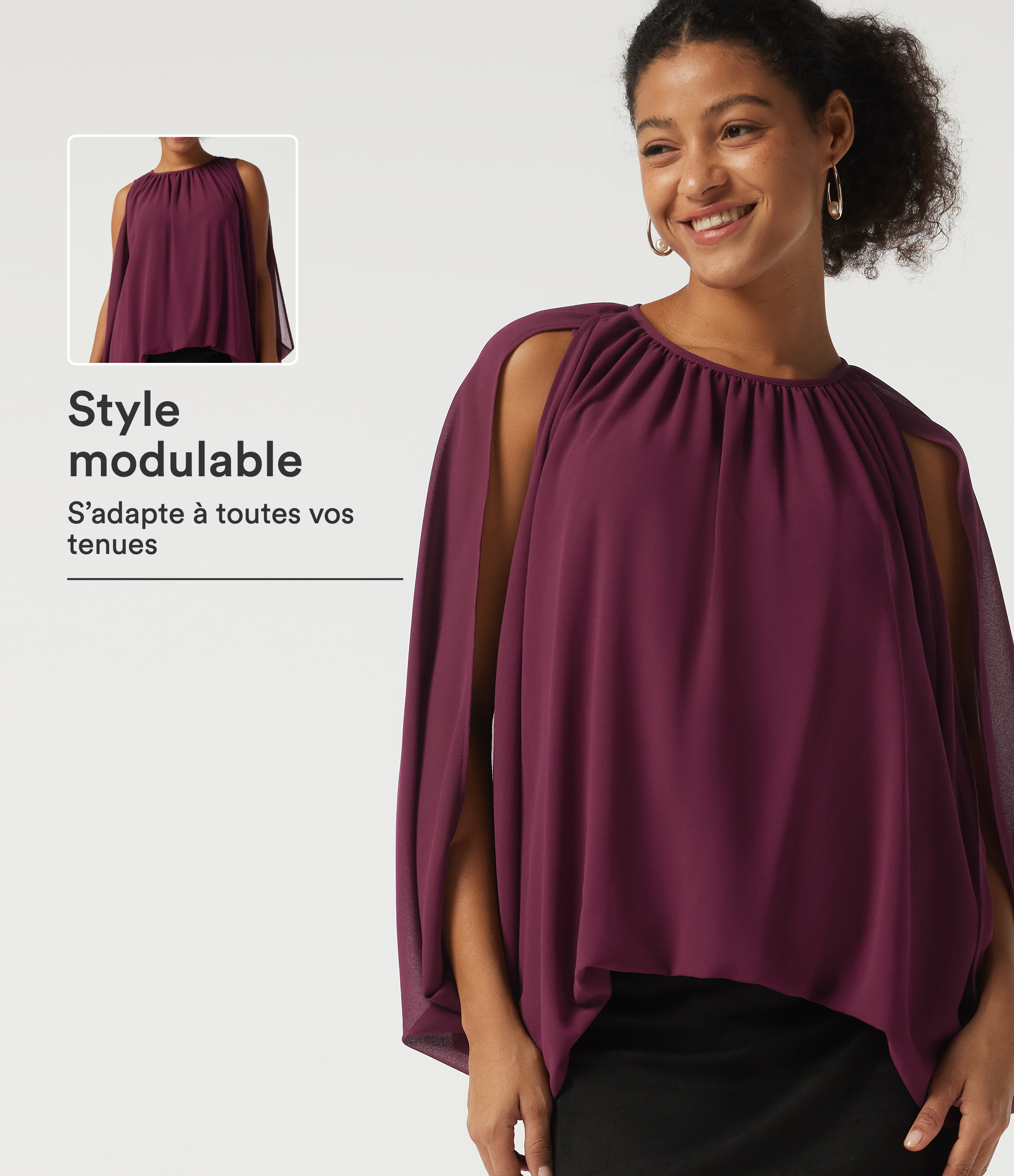 Chemise de soirée sans manches à carreaux et col rond
