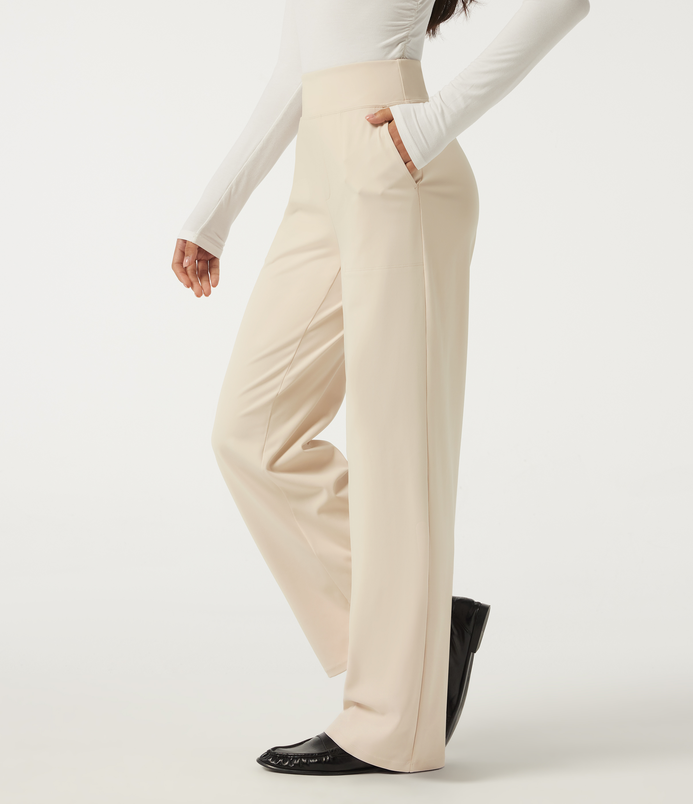 Halara DayStretch™ High Waisted Straight Leg Work Pants with Pockets 