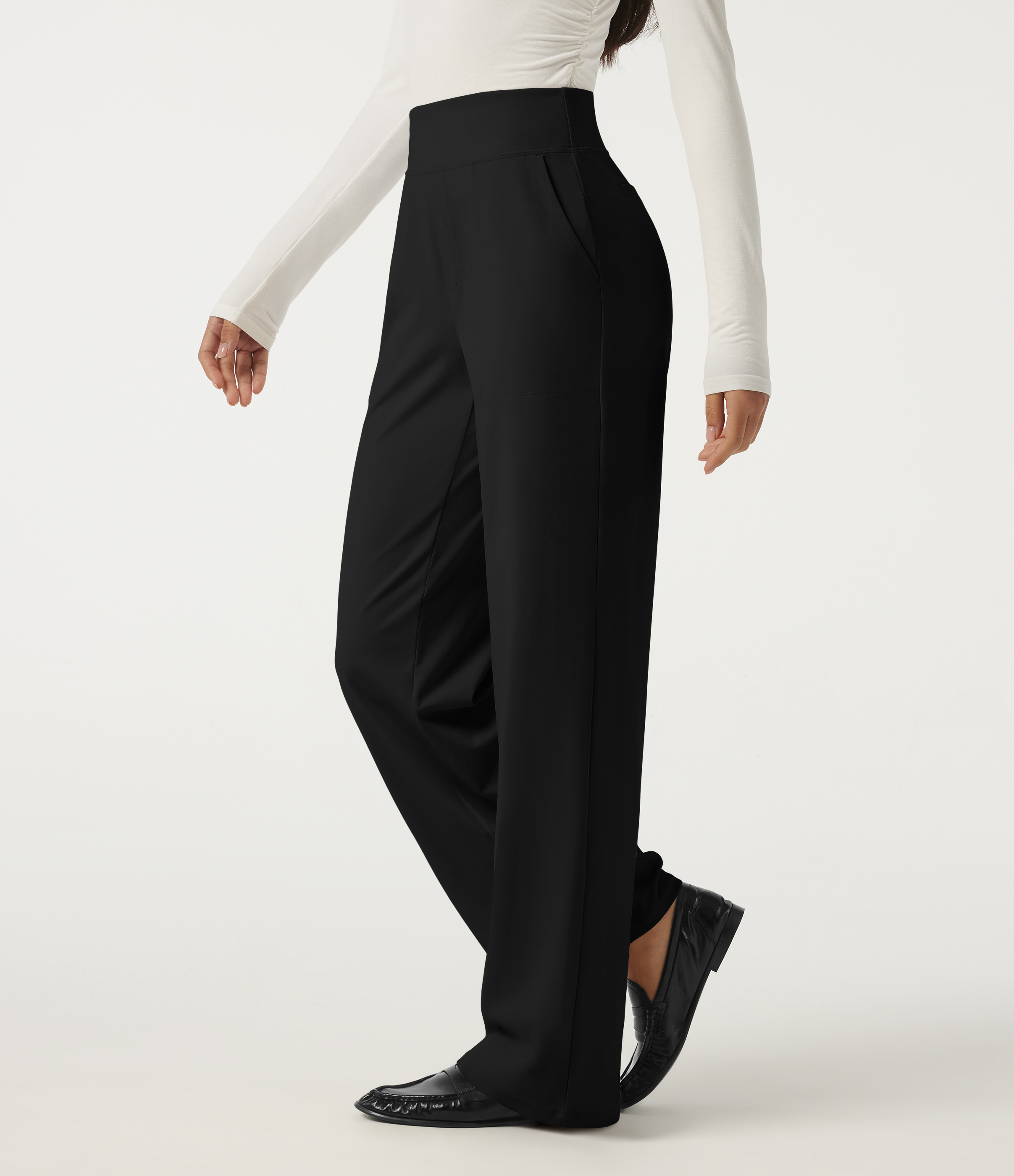 Halara DayStretch™ High Waisted Straight Leg Work Pants with Pockets 