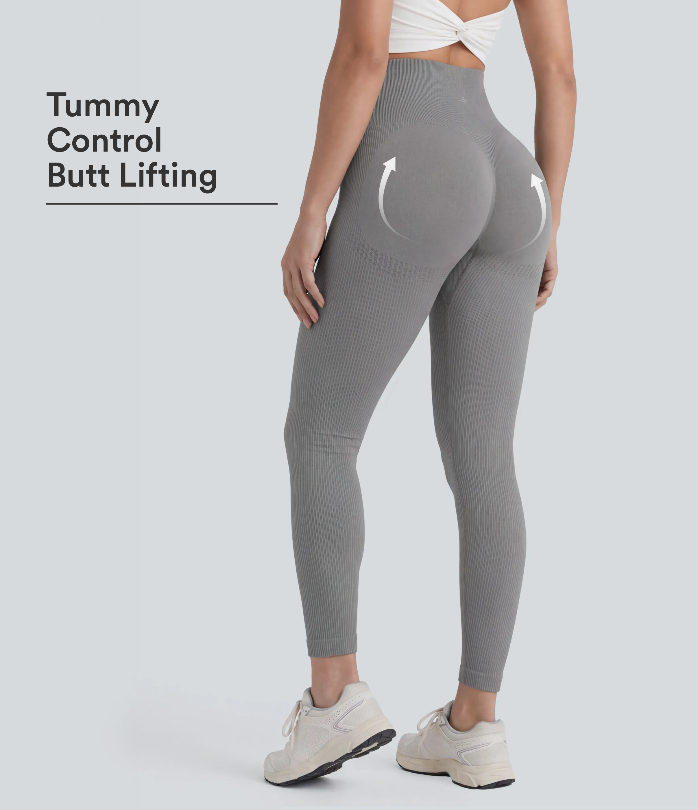 Seamless Flow High Waisted Tummy Control Butt Lifting 7/8 Yoga Leggings