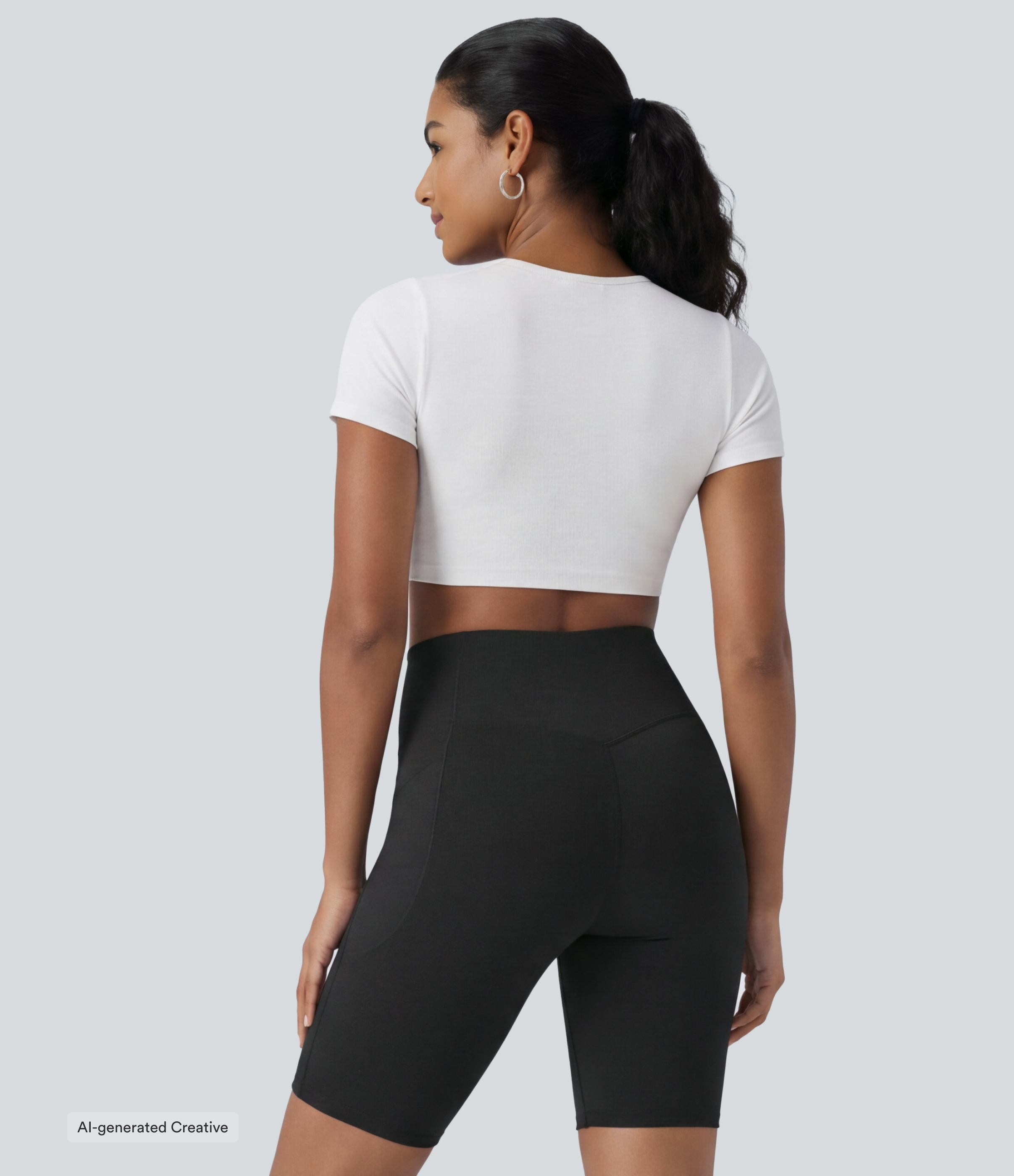 SoftlyZero™ Super High Waisted Maternity Yoga Biker Shorts 7''