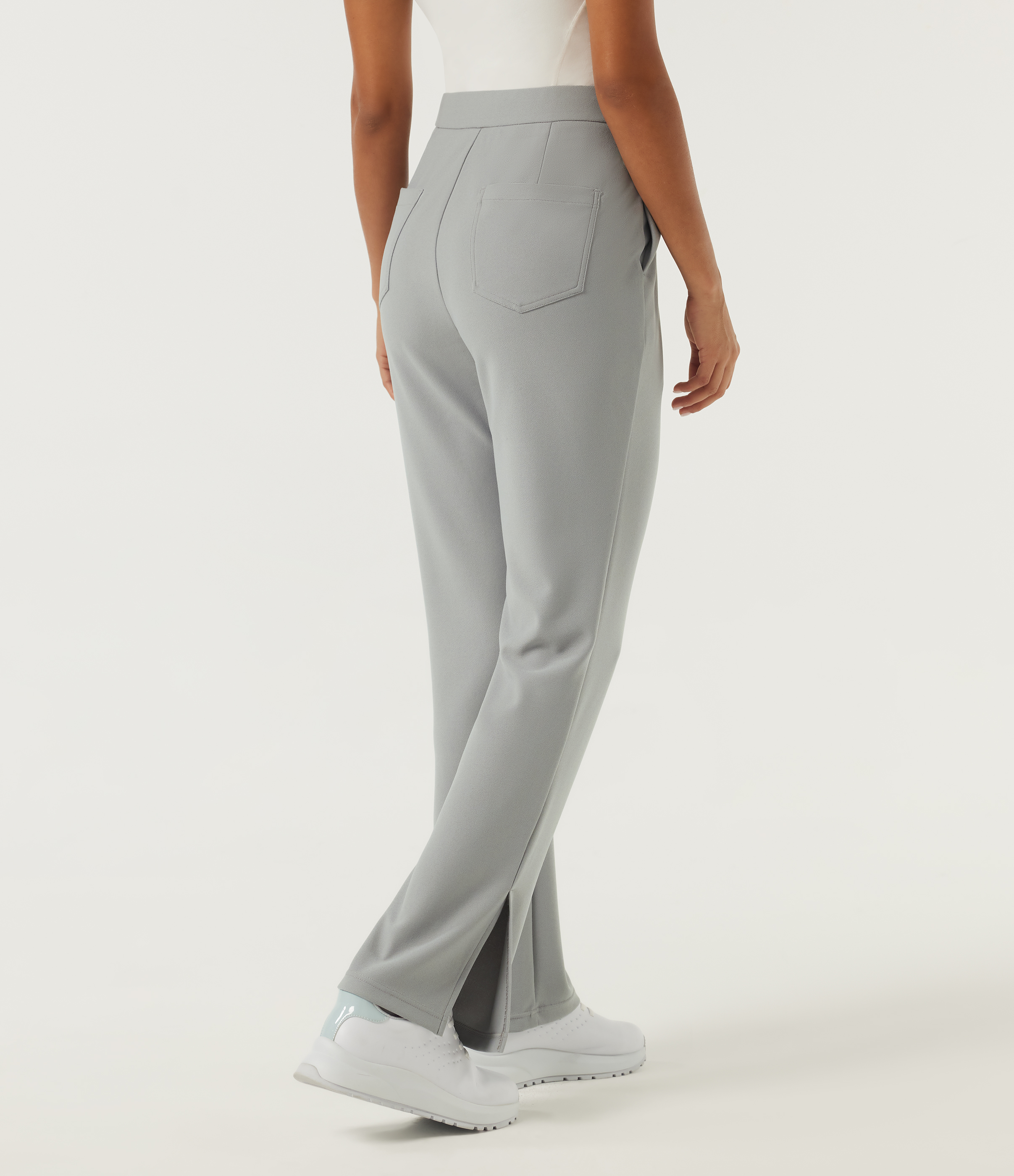 Forest Fog High Waisted Bootcut Golf Pants with Pockets / 2