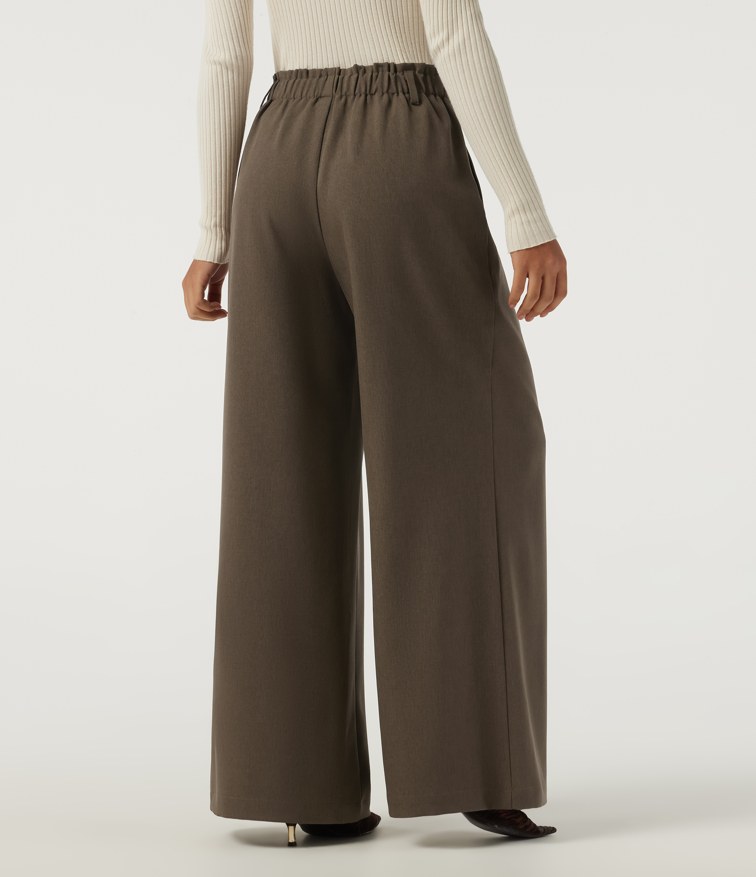 Wren High Waisted Wide Leg Work Pants with Pockets / 2