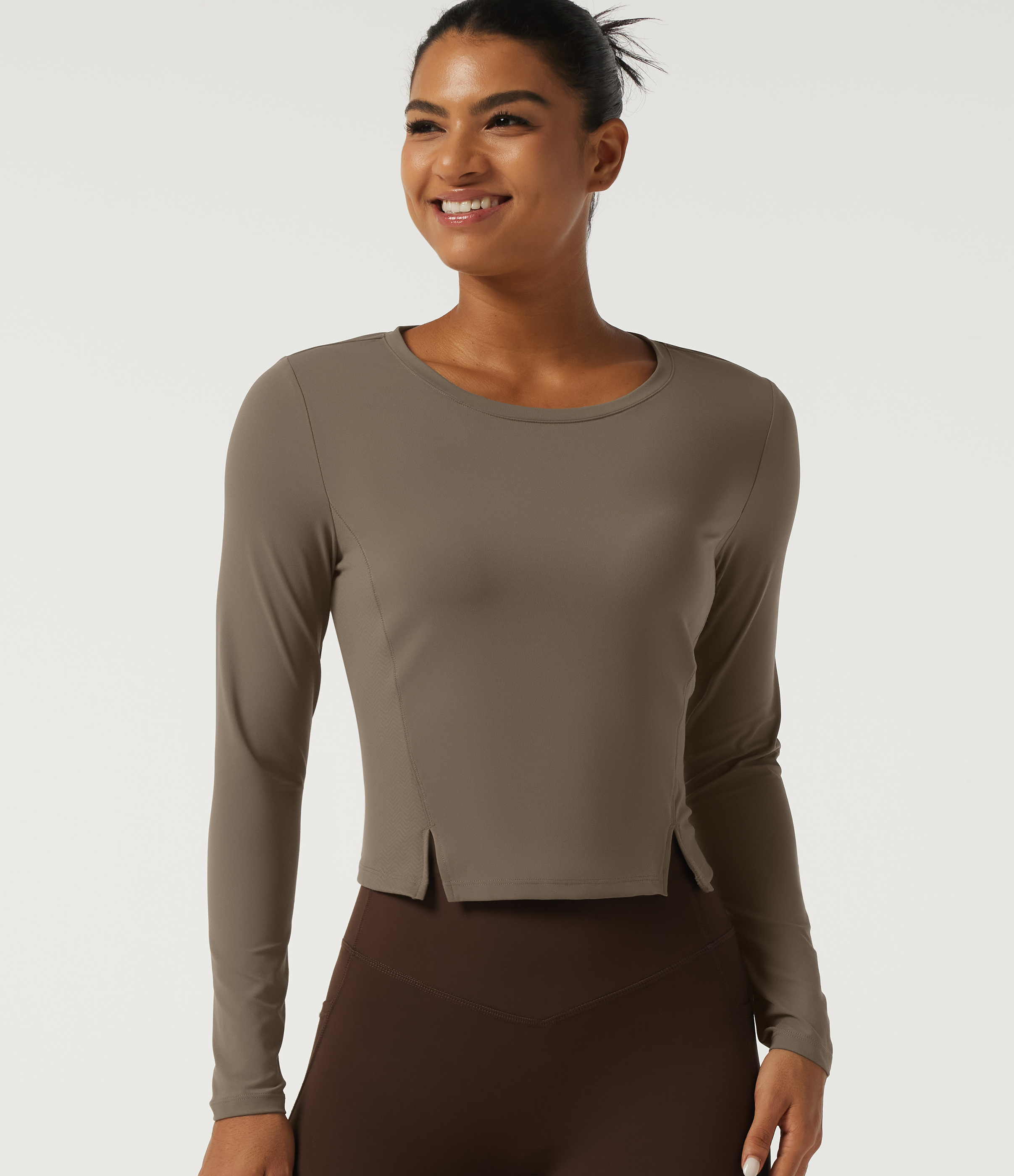 Halara UltraSculpt™ Round Neck Long Sleeve Running Sports Top