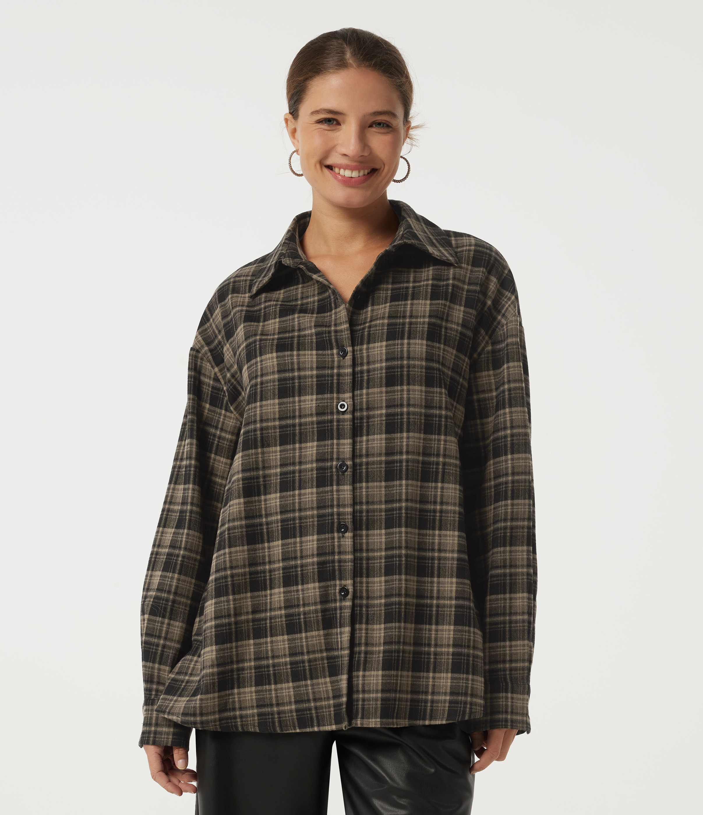 Long Sleeve Plaid Casual Shirt