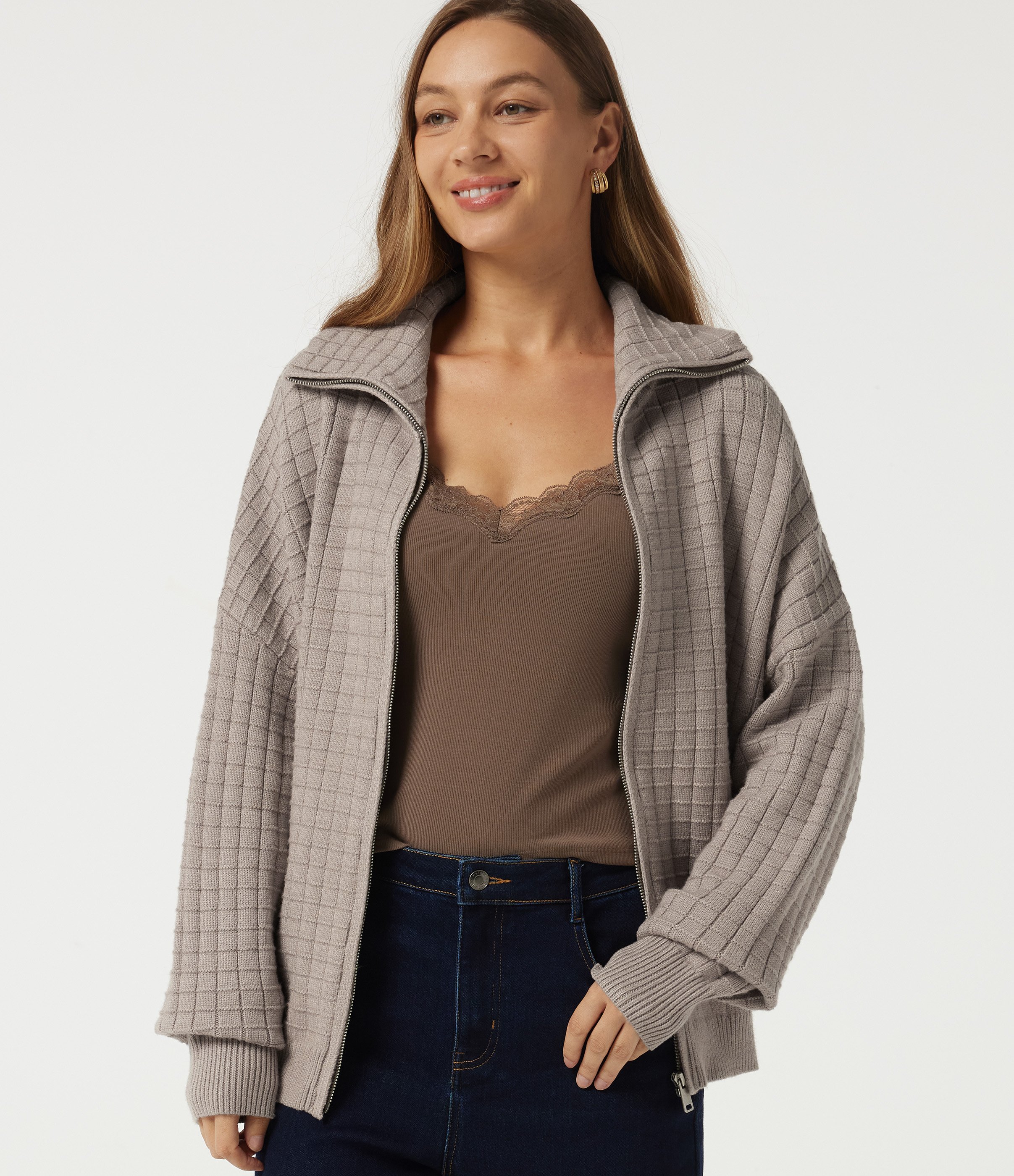 Lapel Long Sleeve Casual Cardigan