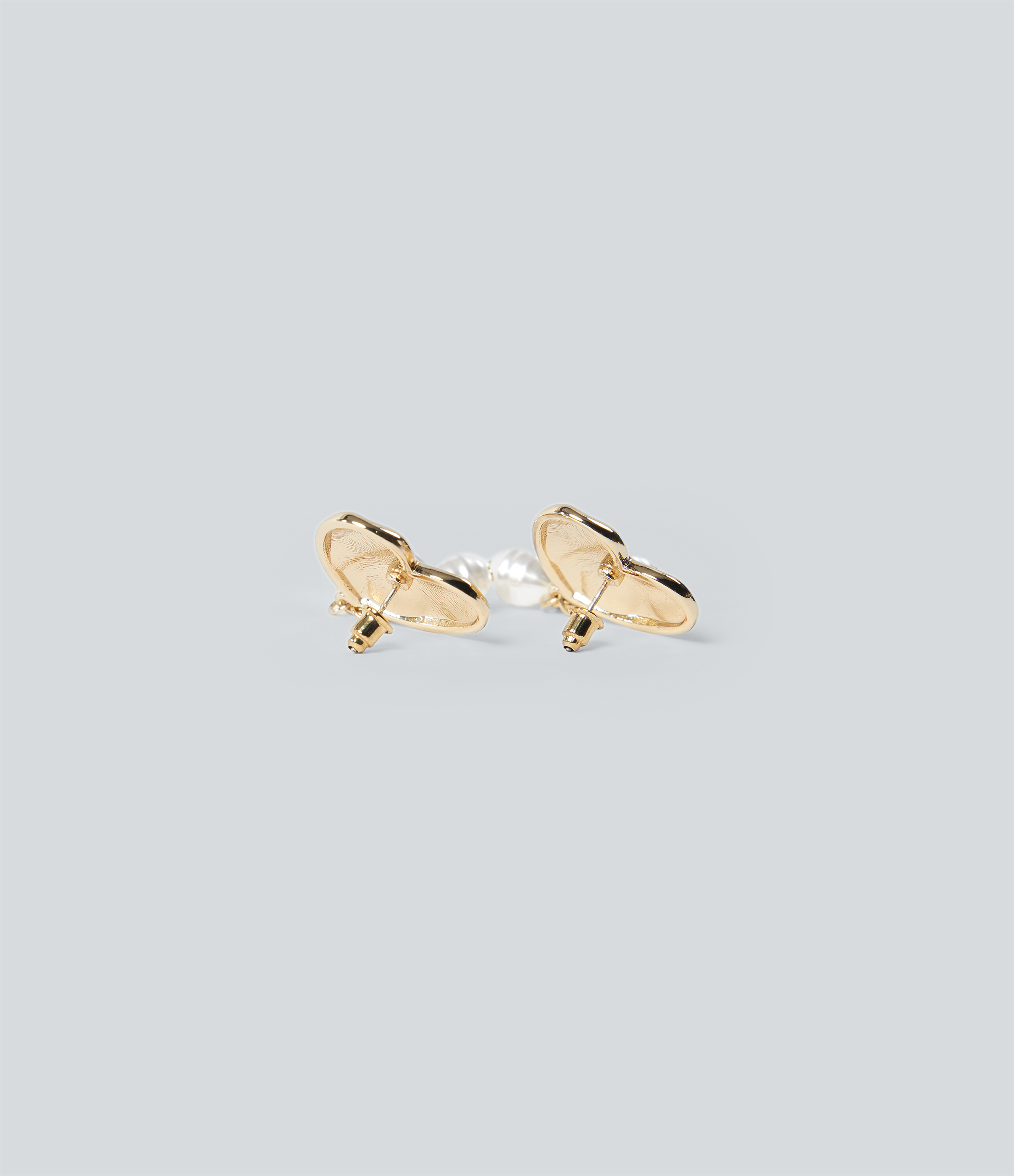 Gold Heart-Shaped Party Earrings / 2