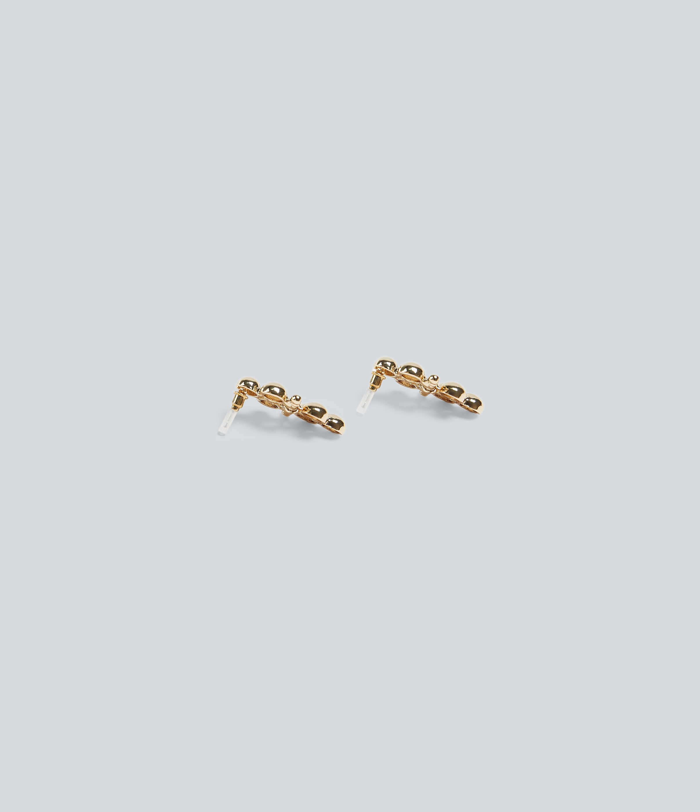 Gold Geometric Sphere Earrings / 2