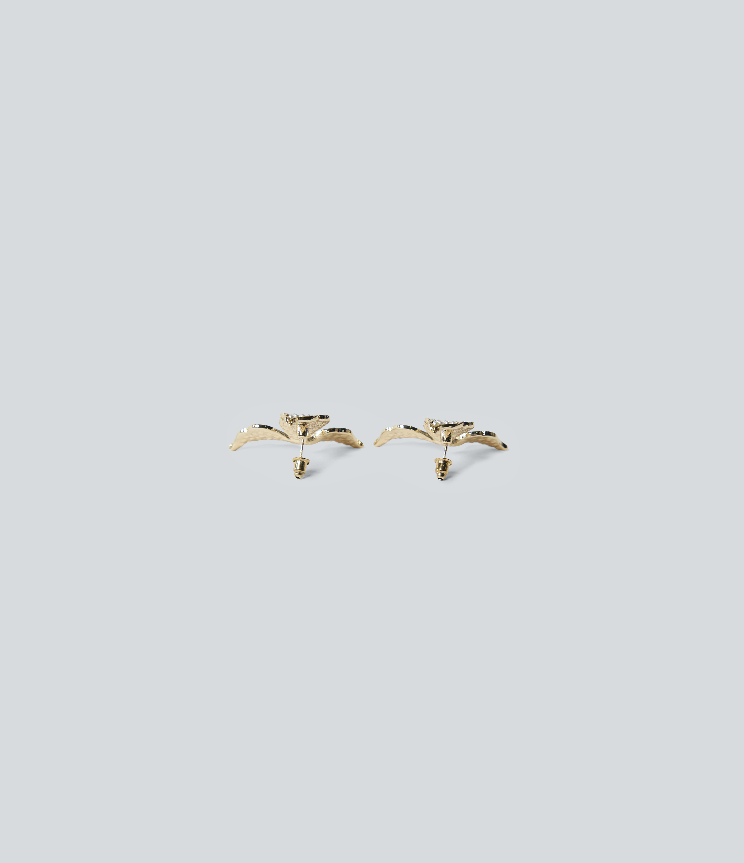 Gold Stylish Flower Party Earrings / 2