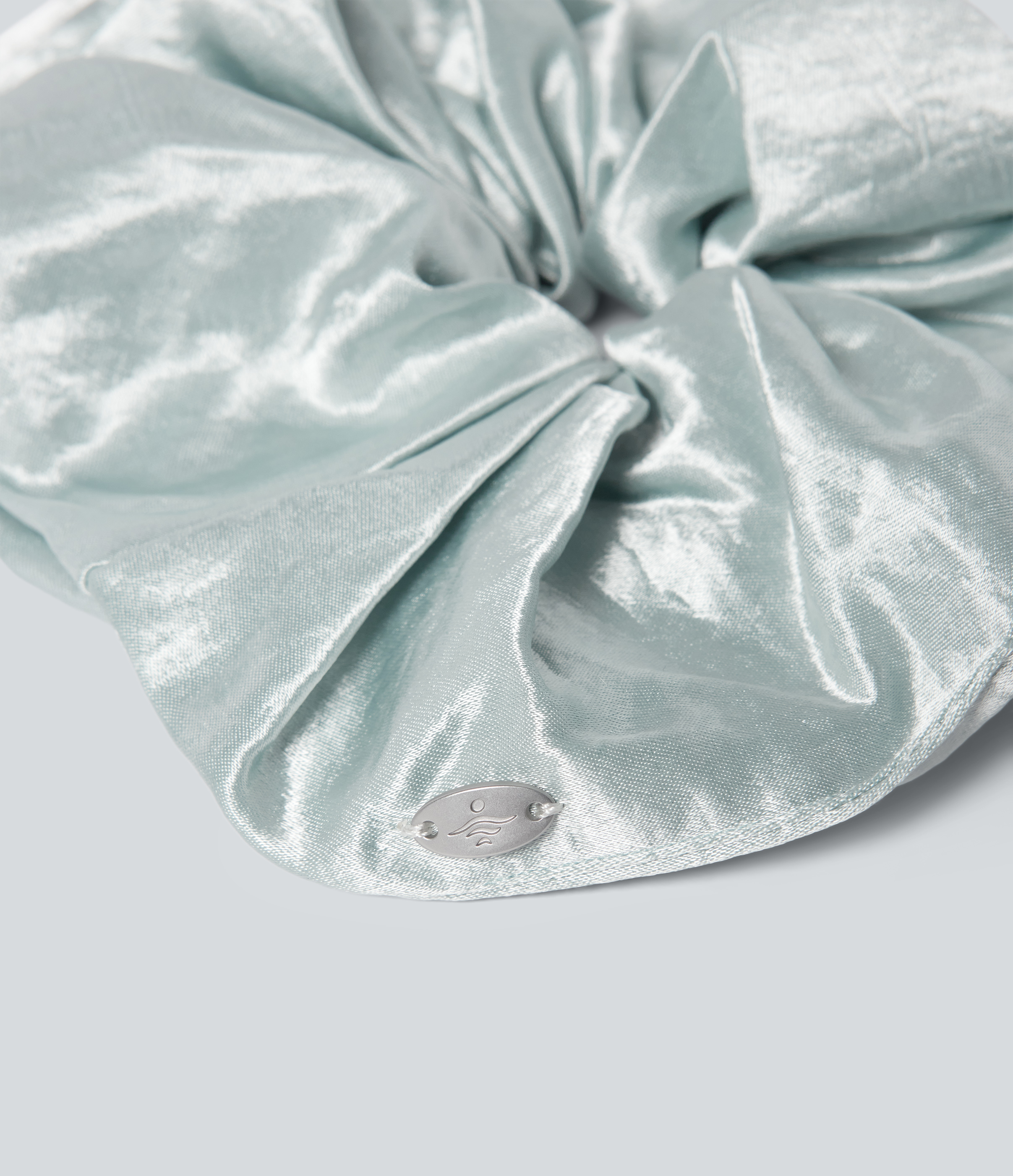 Morning Mist Classic Satin Party Hair Scrunchie / 2