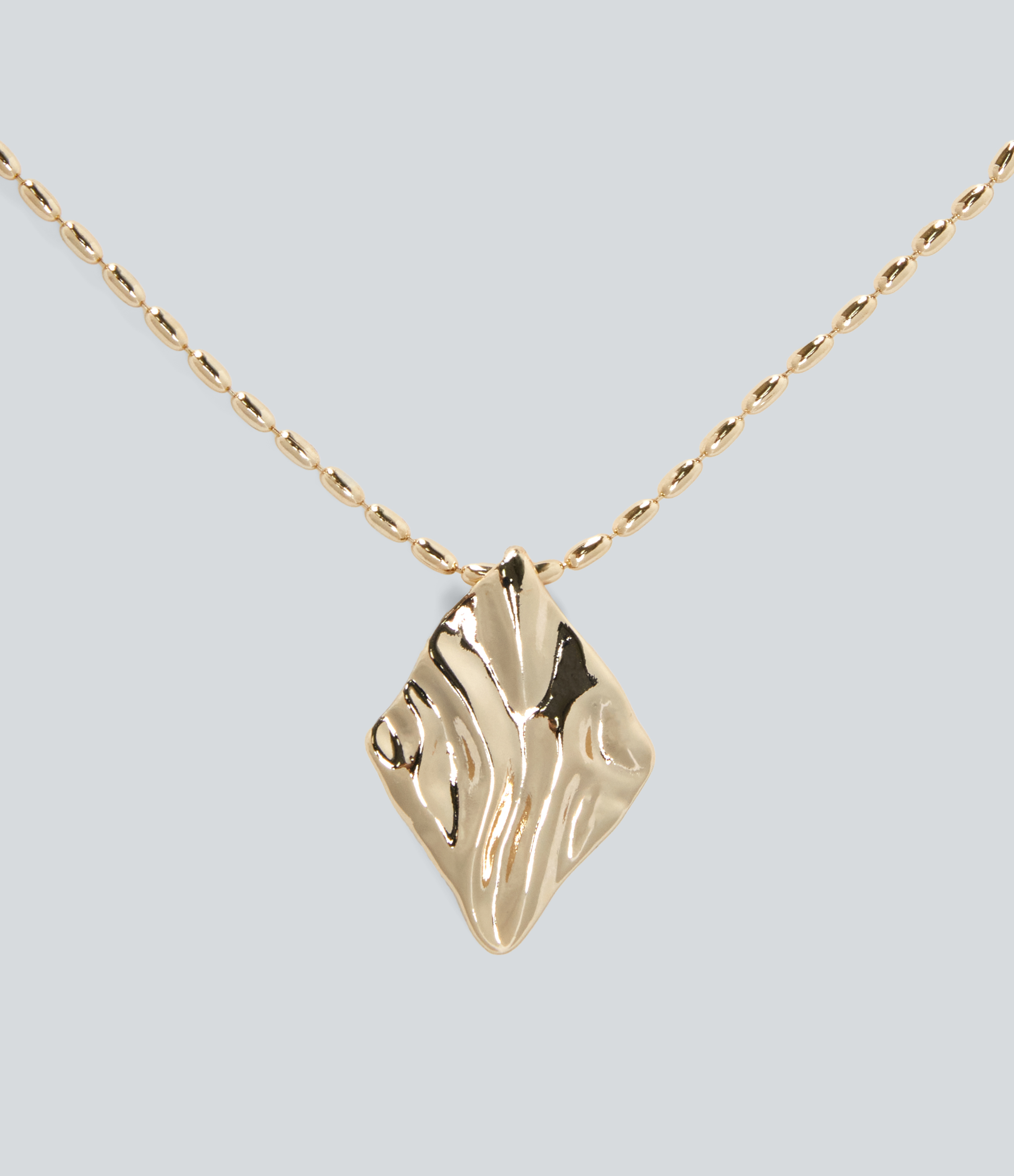 Gold Collier pendentif losange / 2