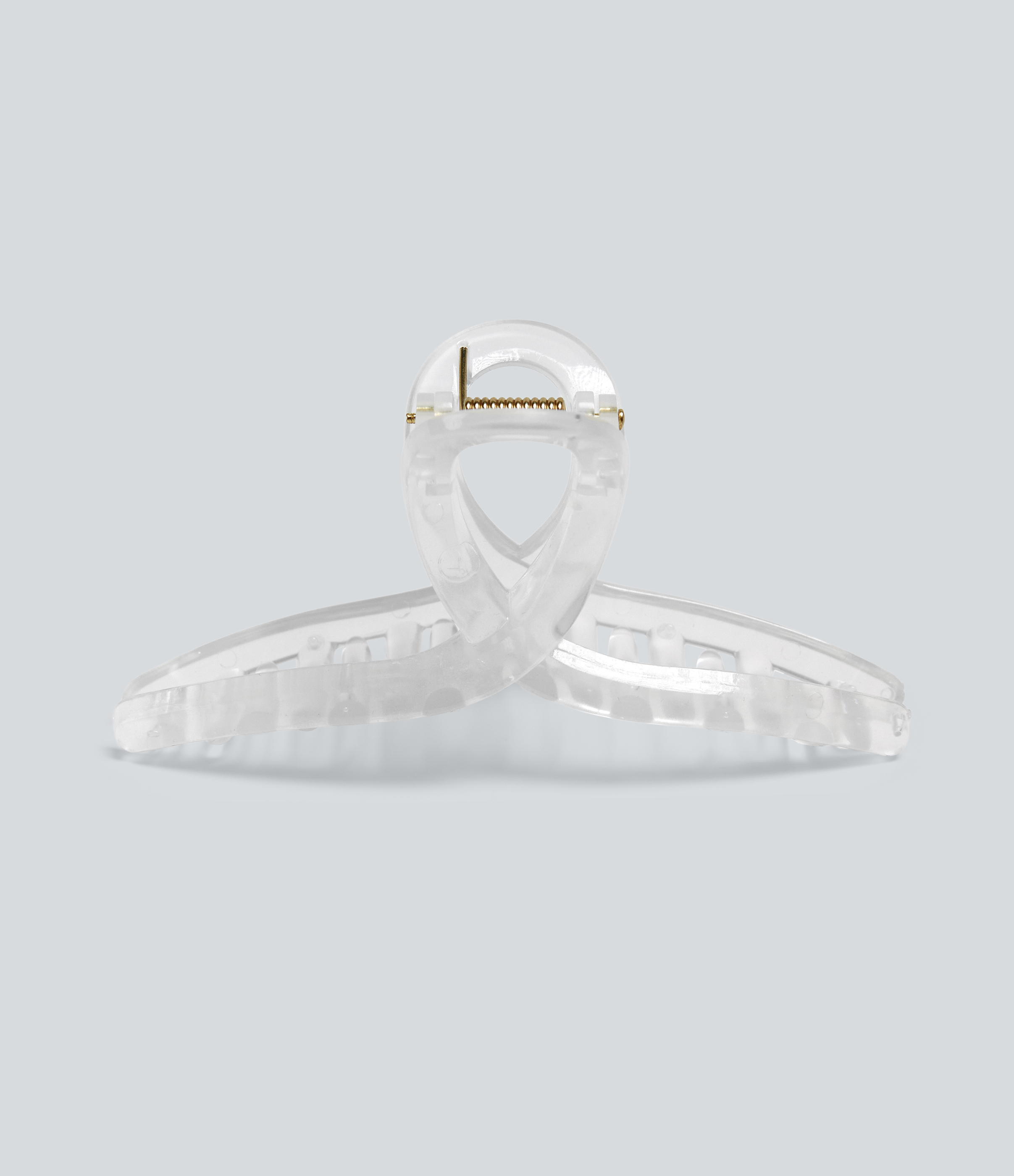 Lucent White Minimalist Yoga Hair Clip / 2