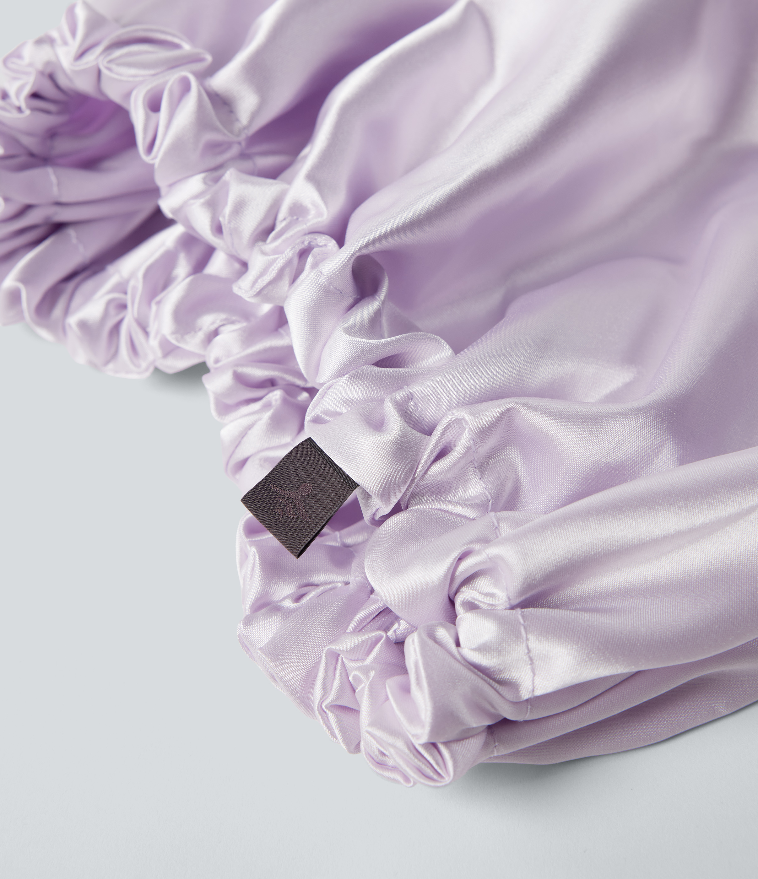 Orchid Petal Elastic Satin Sleep Nightcap / 2