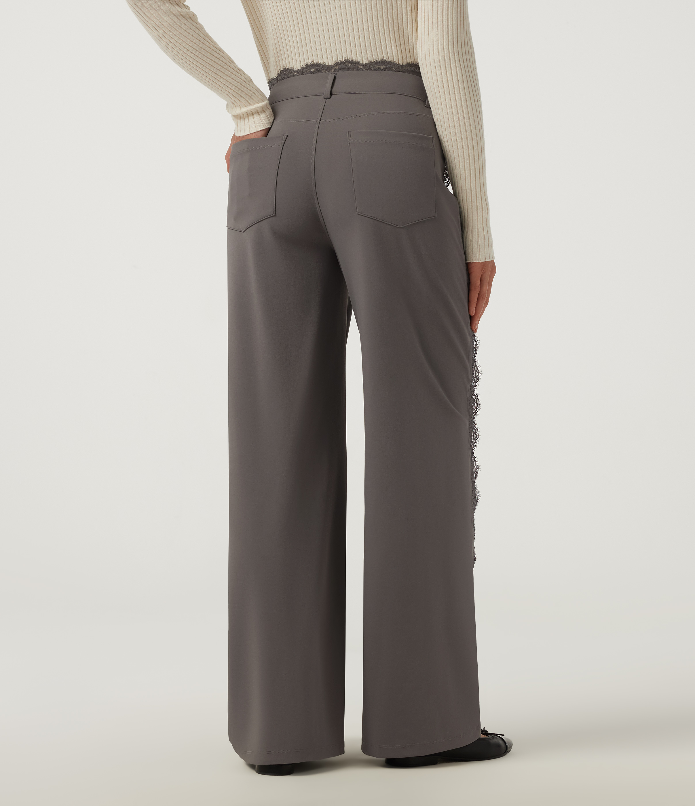 Silent Storm Halara DayStretch™ High Waisted Wide Leg Casual Pants with Pockets / 2