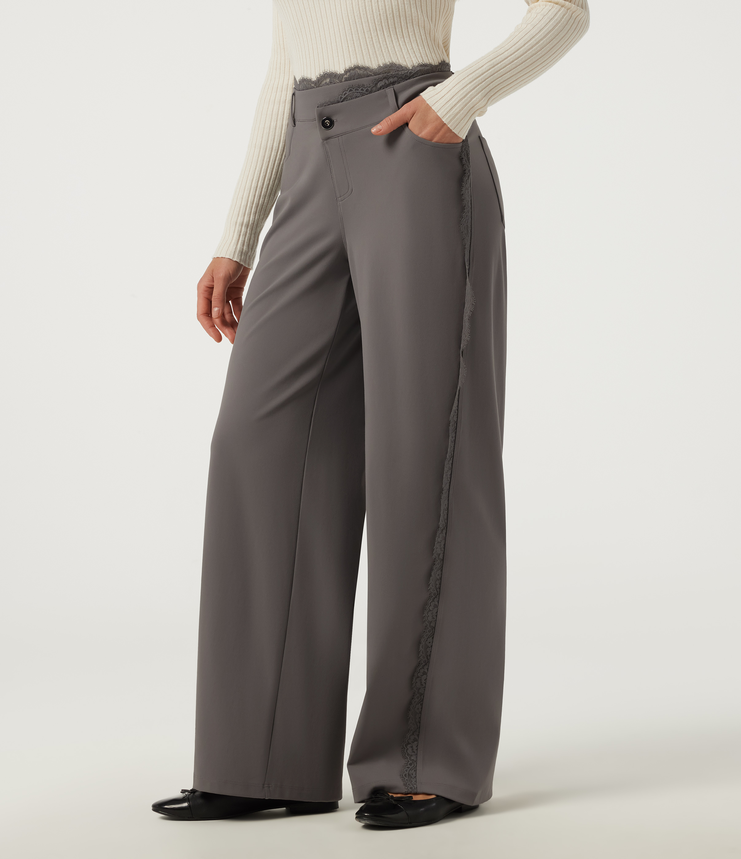 Halara DayStretch™ High Waisted Wide Leg Casual Pants with Pockets