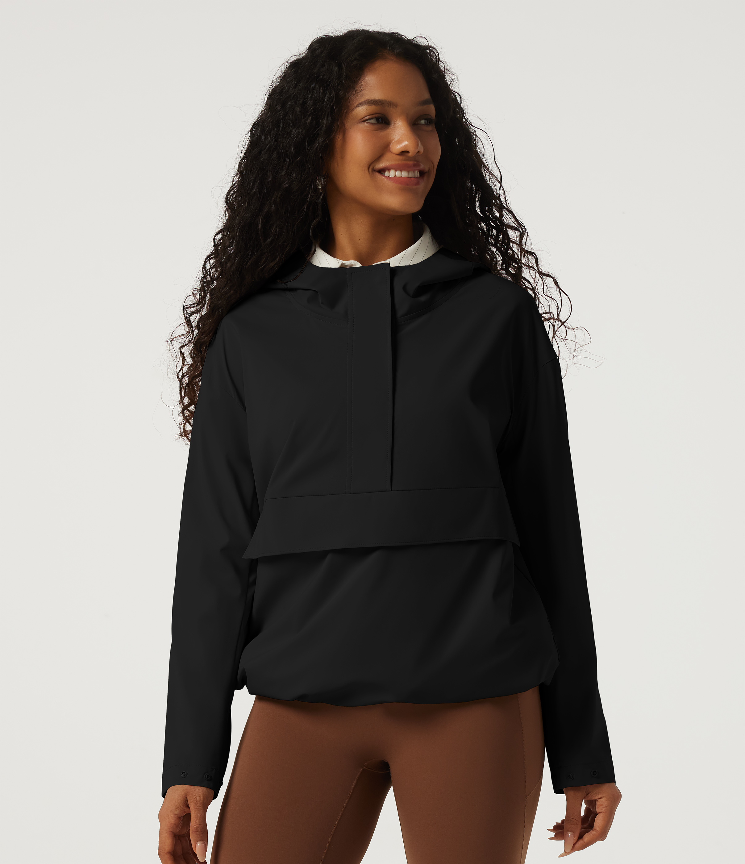Hooded Long Sleeve Work Jacket with Pocket