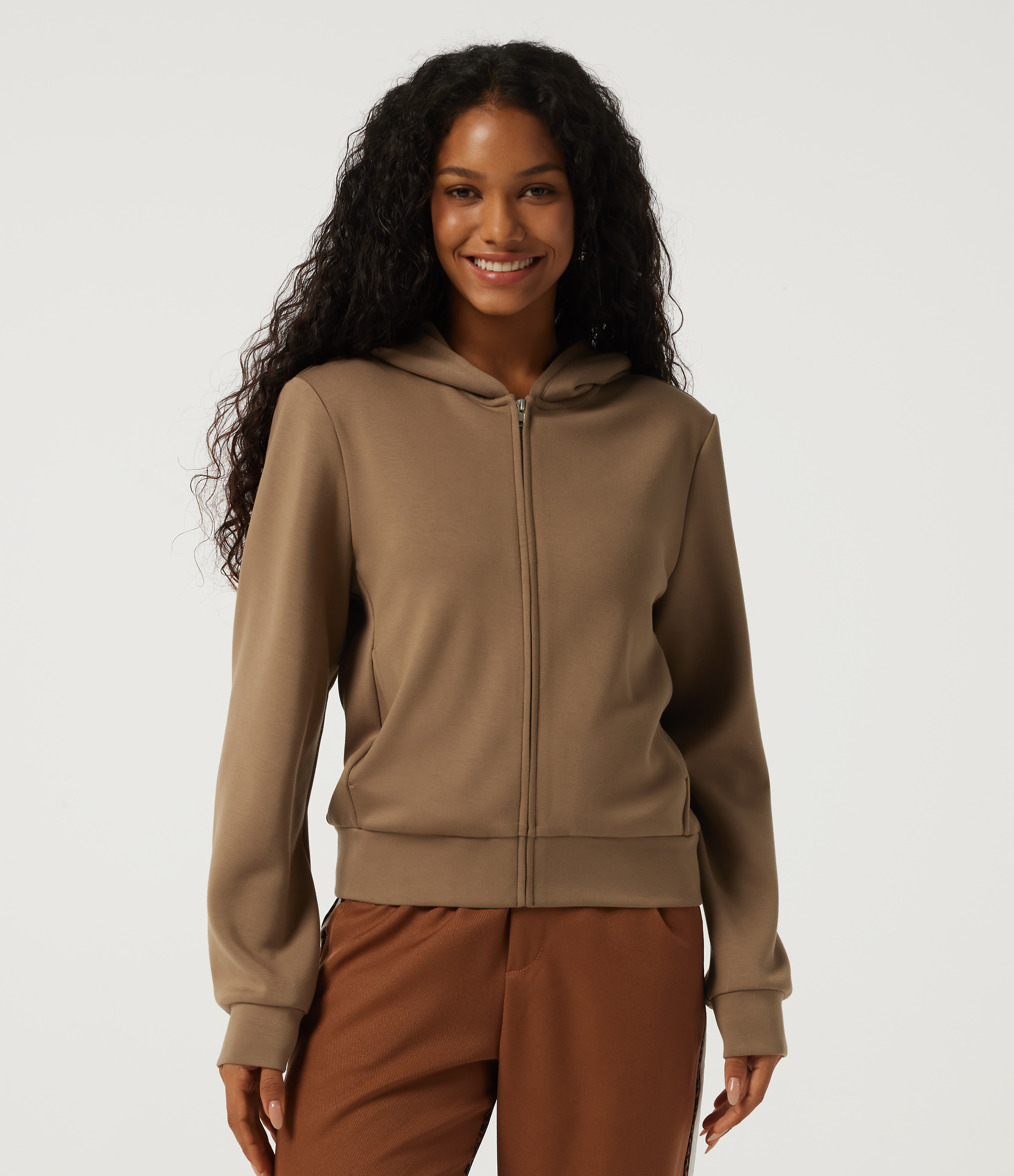 Hooded Long Sleeve Work Jacket with Pockets