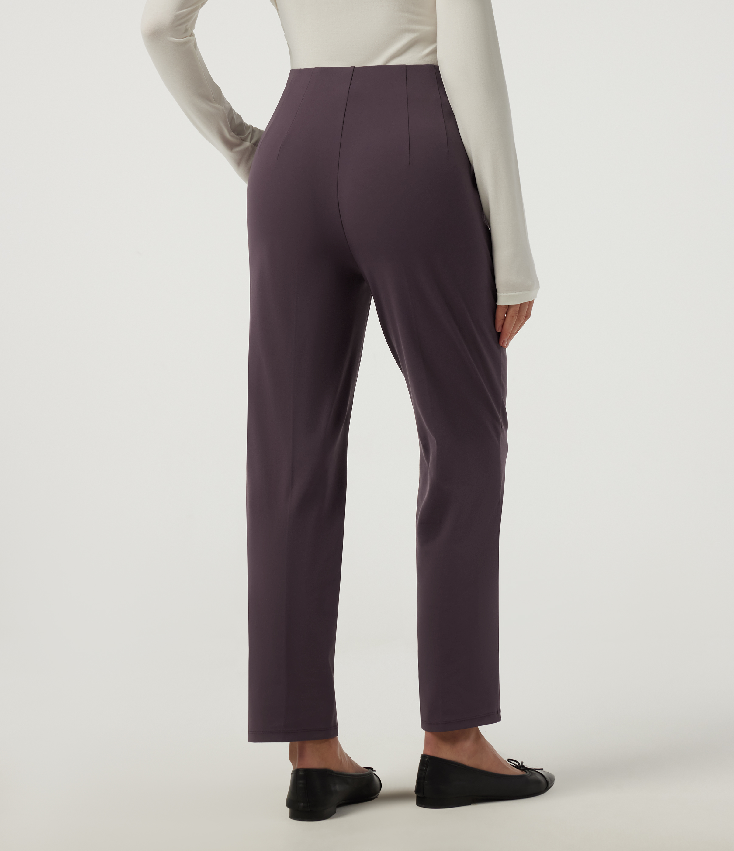 Dusky Evening purple Halara DayStretch™ Mid Rise Tapered Work Pants with Pockets / 2
