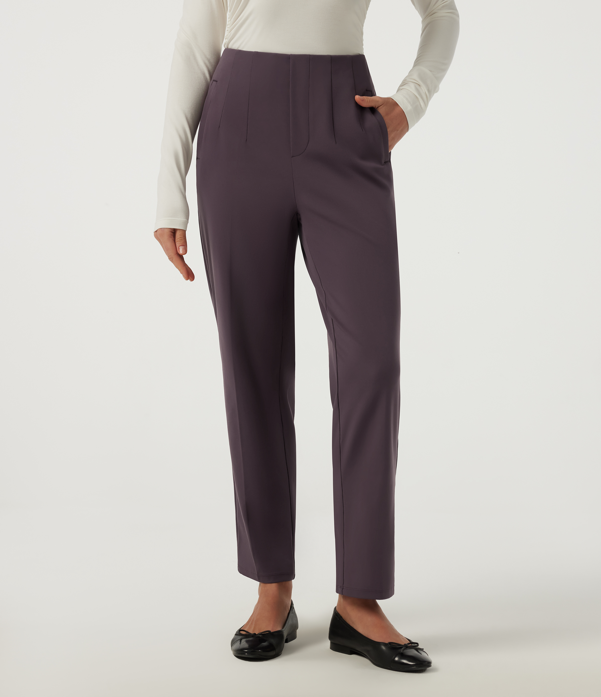 Halara DayStretch™ Mid Rise Tapered Work Pants with Pockets