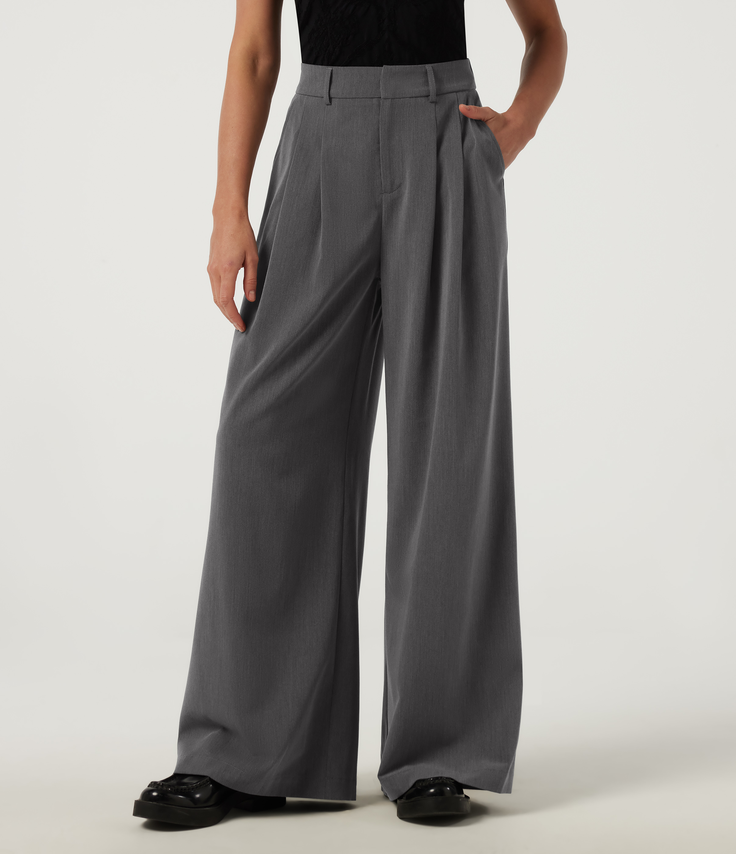 High Waisted Baggy Work Pants with Pockets