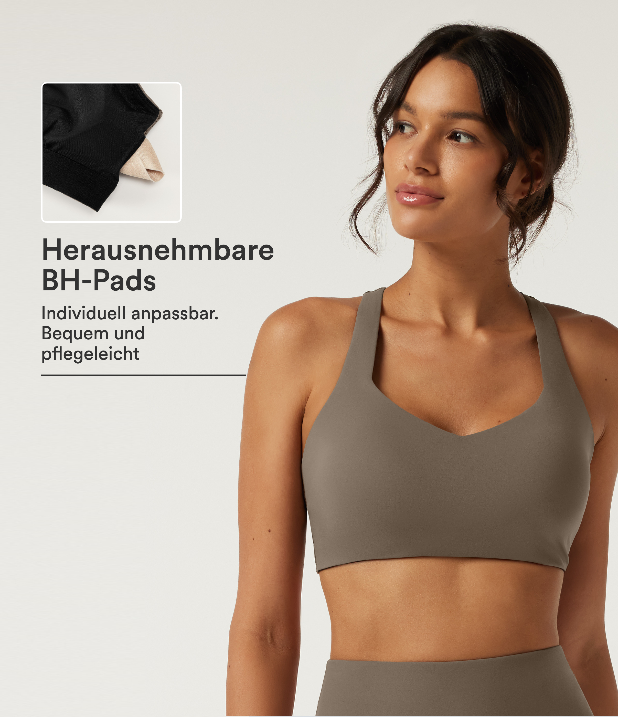 Halara UltraSculpt™ - Yoga-Sport-BH mit V-Ausschnitt und Cut-Outs