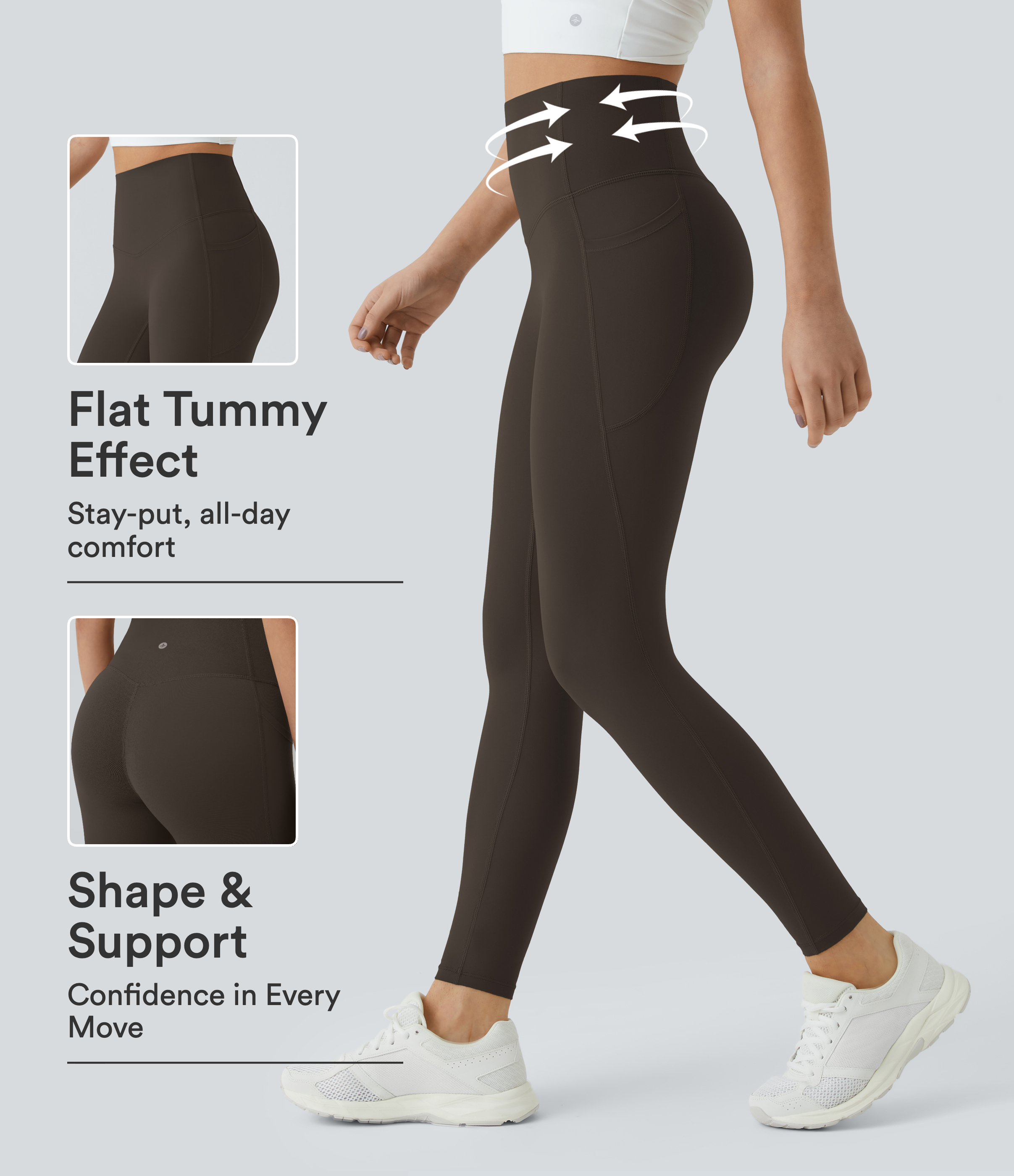 Halara UltraSculpt™ High Waisted Tummy Control Pocket Shaping Training Leggings